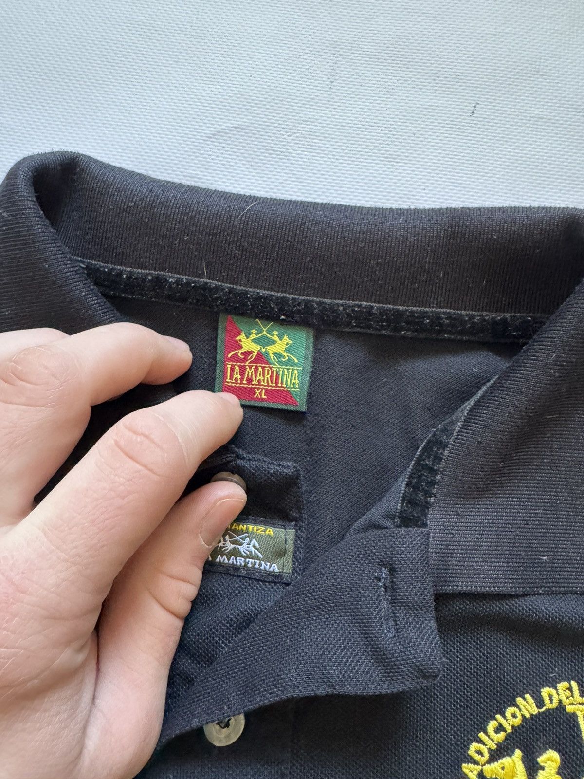 La Martina × Porsche Design Vintage Y2K La Martina Porsche Big Logo Polo Shirt Size US L / EU 52-54 / 3 - 9 Thumbnail