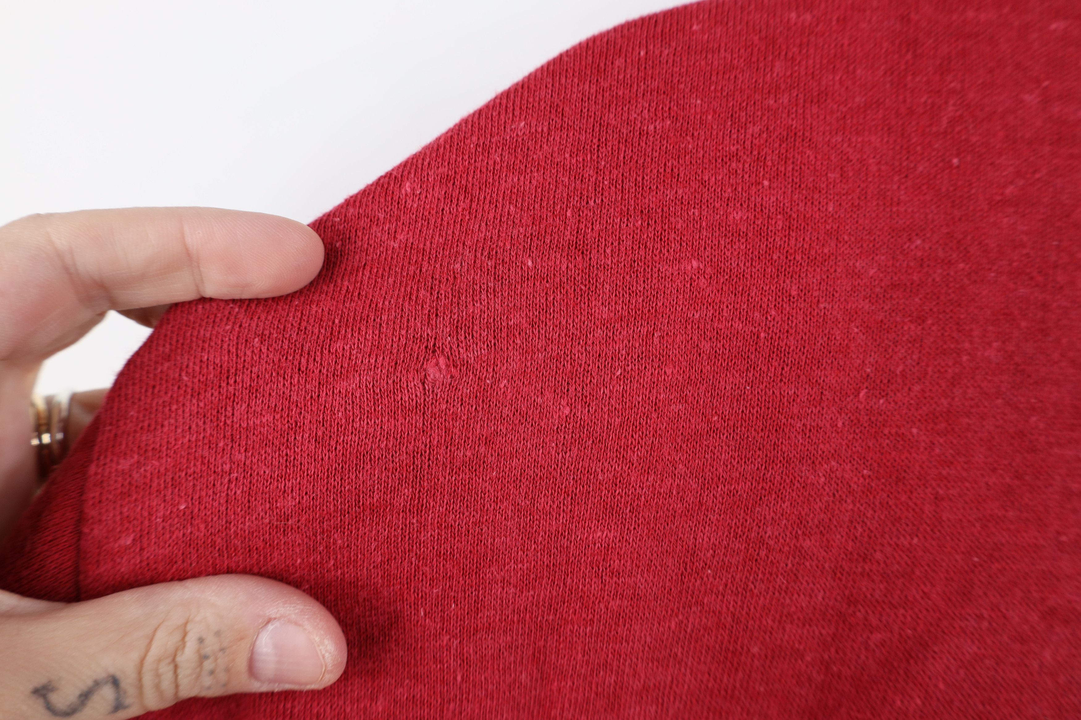 Vintage Vintage 70s Streetwear Full Zip Hoodie Sweatshirt Red USA Size US L / EU 52-54 / 3 - 12 Thumbnail
