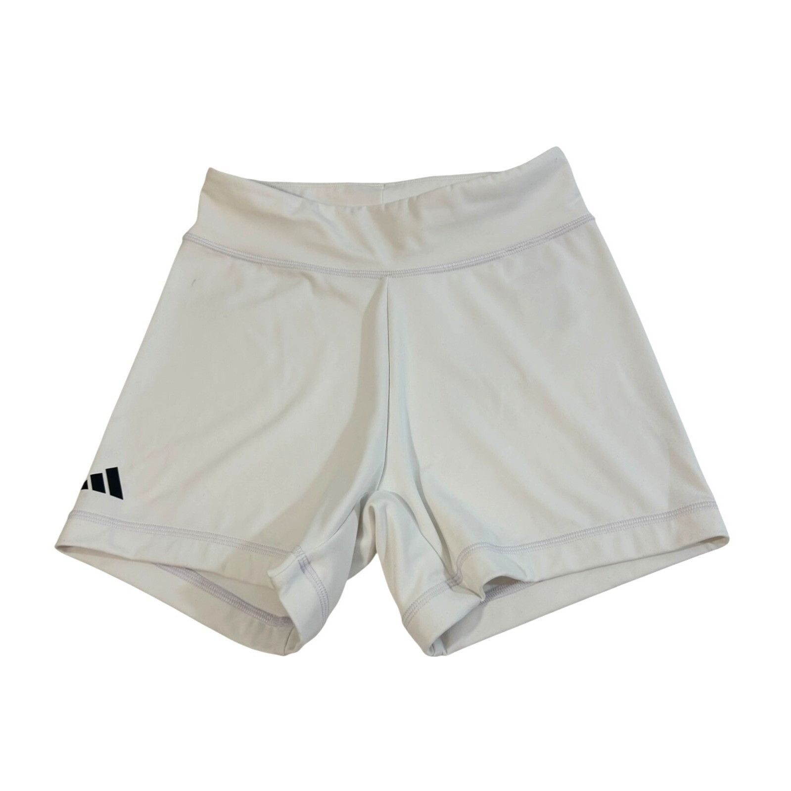 Adidas Adidas Women’s Tennis Shorts White Logo Compression Tights A Size 24" / US 00 / IT 34 - 1 Thumbnail