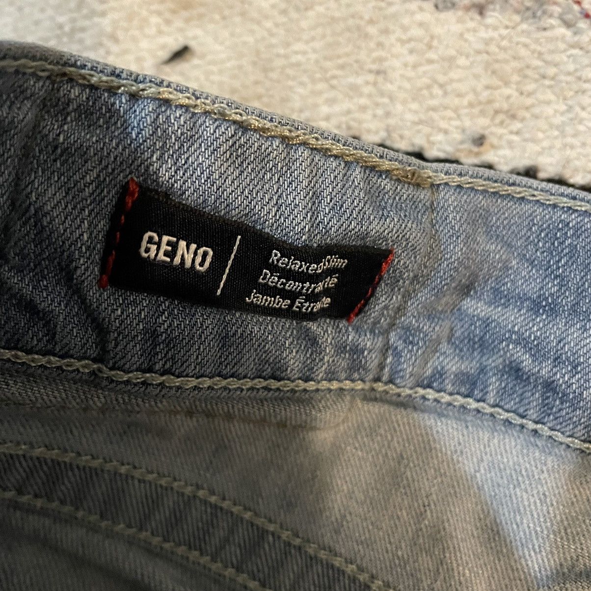 True Religion True Religion Geno Skinny Jeans Blue Denim 35x33 Size US 35 - 10 Thumbnail
