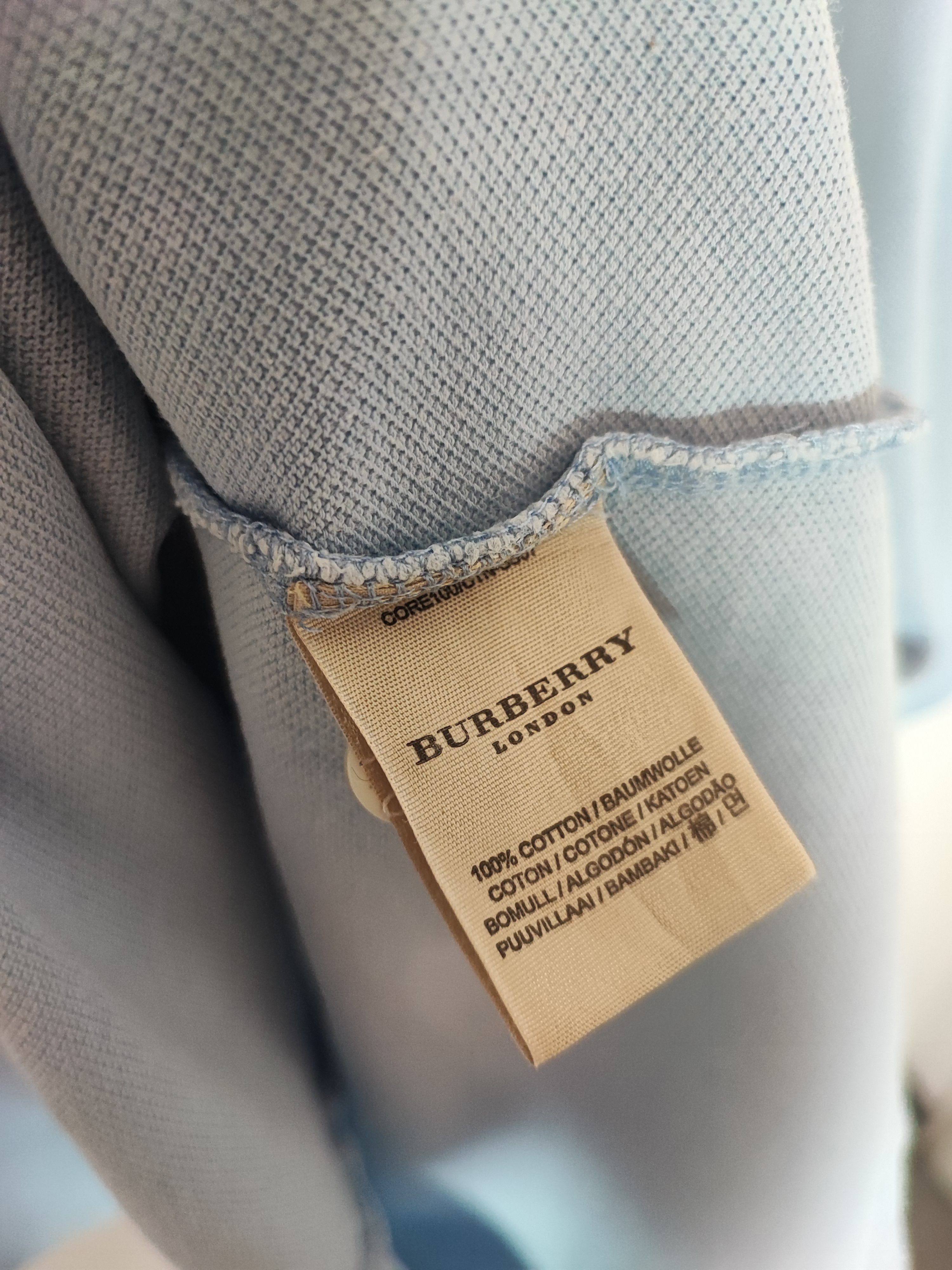 Burberry 🔥Burberry polo shirt L blue 🔥 Size US L / EU 52-54 / 3 - 6 Thumbnail
