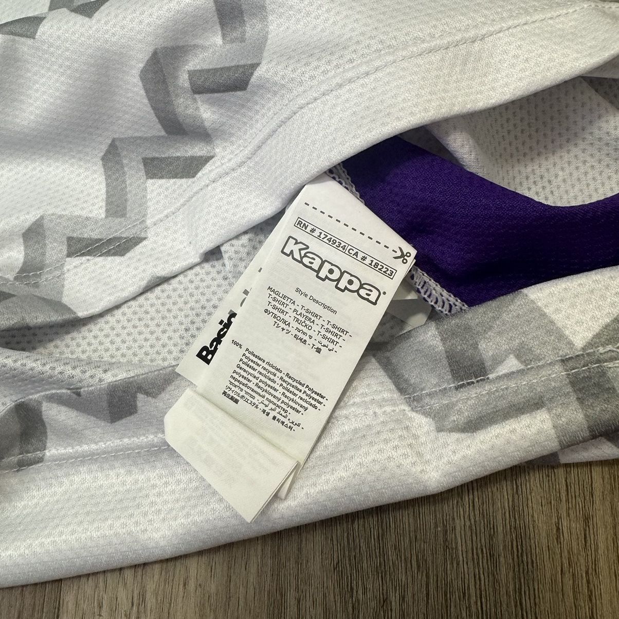 Kappa Fiorentina 24/25 white colour training jersey (Bnwt) Size US L / EU 52-54 / 3 - 6 Thumbnail