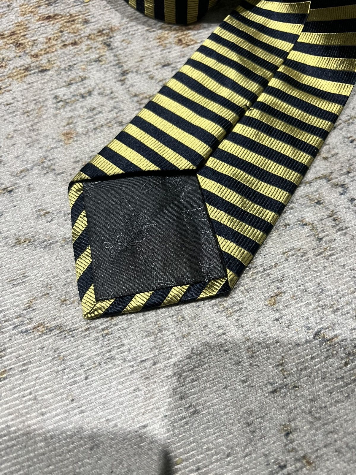 Vivienne Westwood Vivienne Westwood Striped Black Gold Tie Size ONE SIZE - 7 Thumbnail