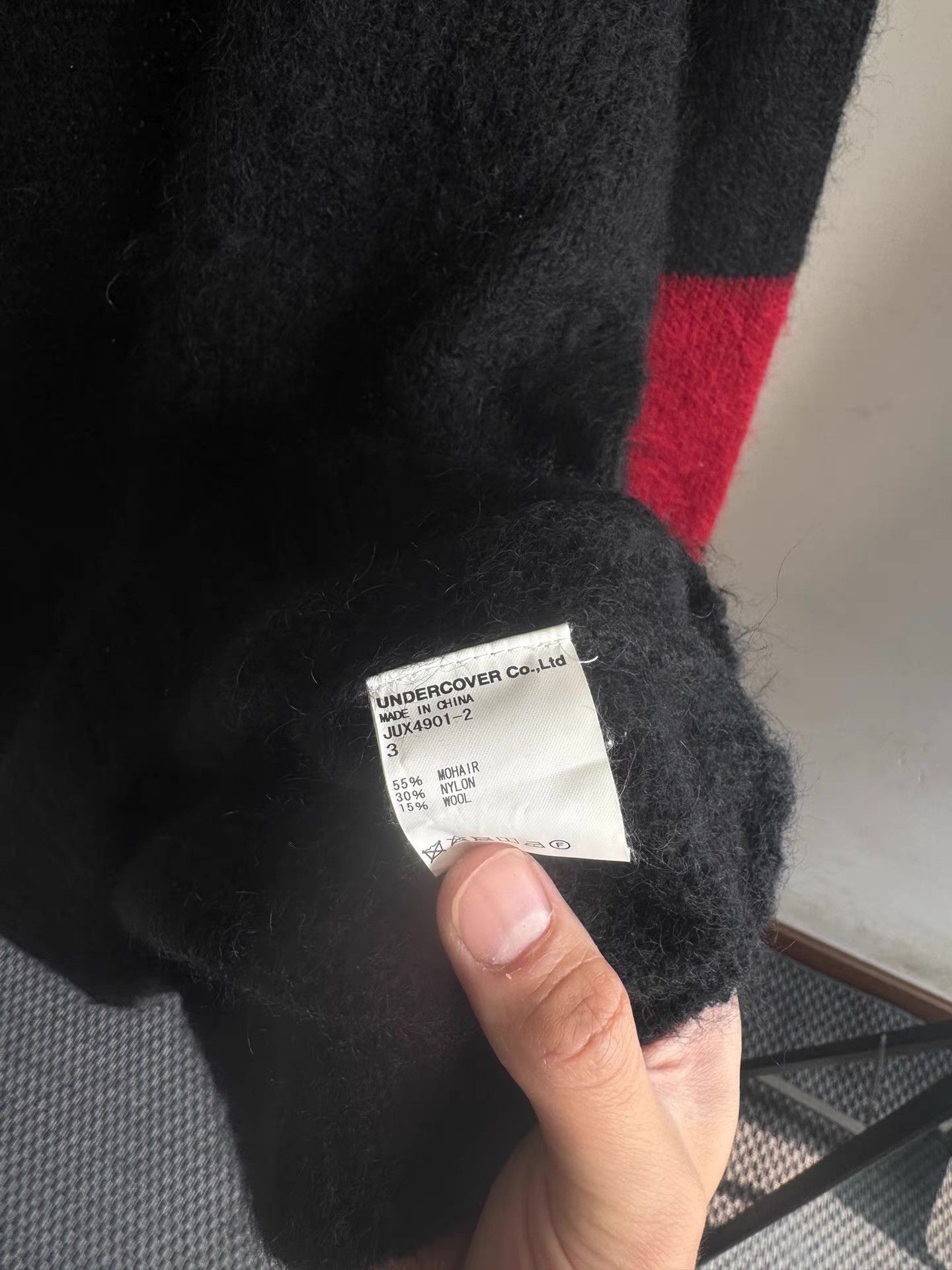 John Undercover John Undercover Patchwork Mohair Sweater Q17 Size US L / EU 52-54 / 3 - 4 Thumbnail