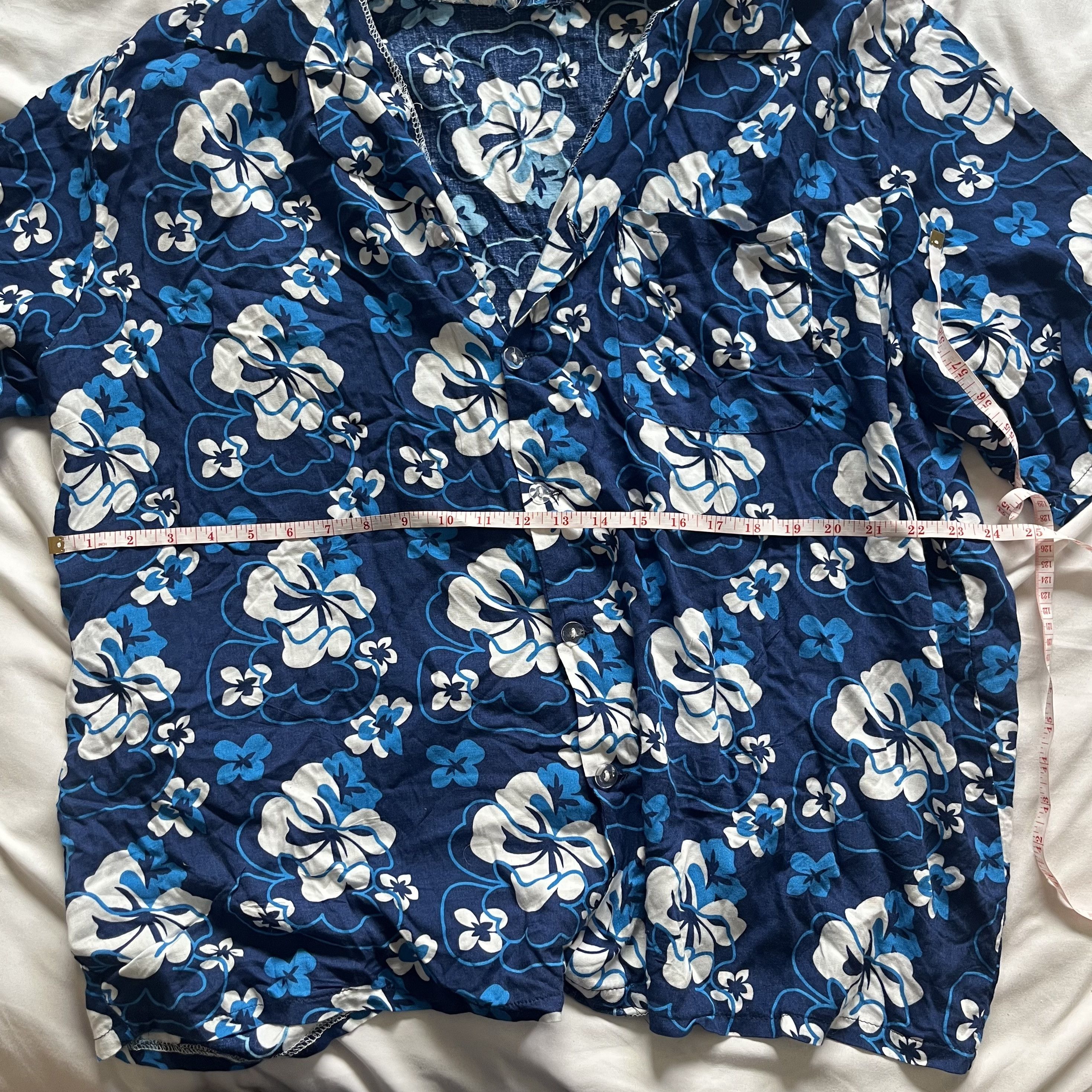 Other Blue and White Hawaiian Shirt Size US XL / EU 56 / 4 - 2 Thumbnail