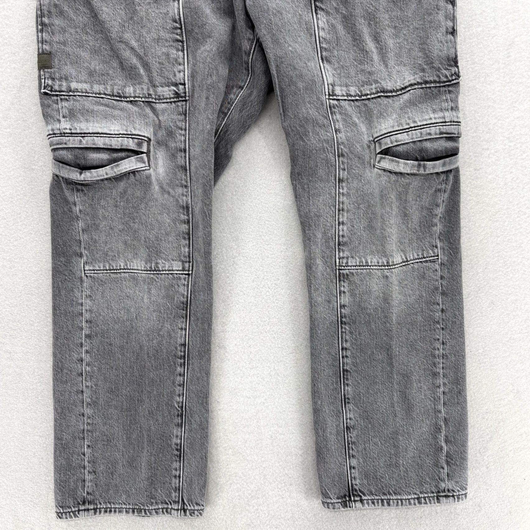 Vintage Viktoria Utility High Straight Jeans Womens 30 Gray Denim Cargo Y2K G-Star RAW Size 30" / US 8 / IT 44 - 3 Thumbnail