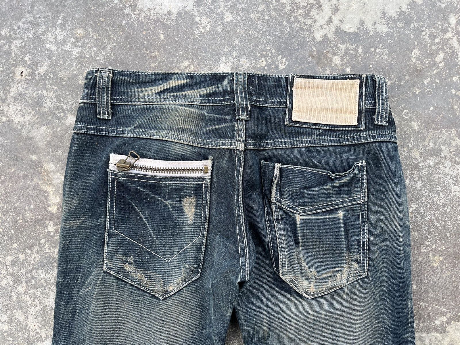 Hysteric Glamour × Japanese Brand × Vintage Crazy Mudwash Hysteric Inspired Denim Size US 33 - 3 Thumbnail