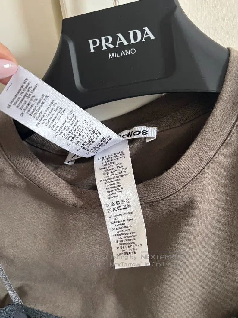 Acne Studios Bow-Accented Fake Two-Piece Dress
