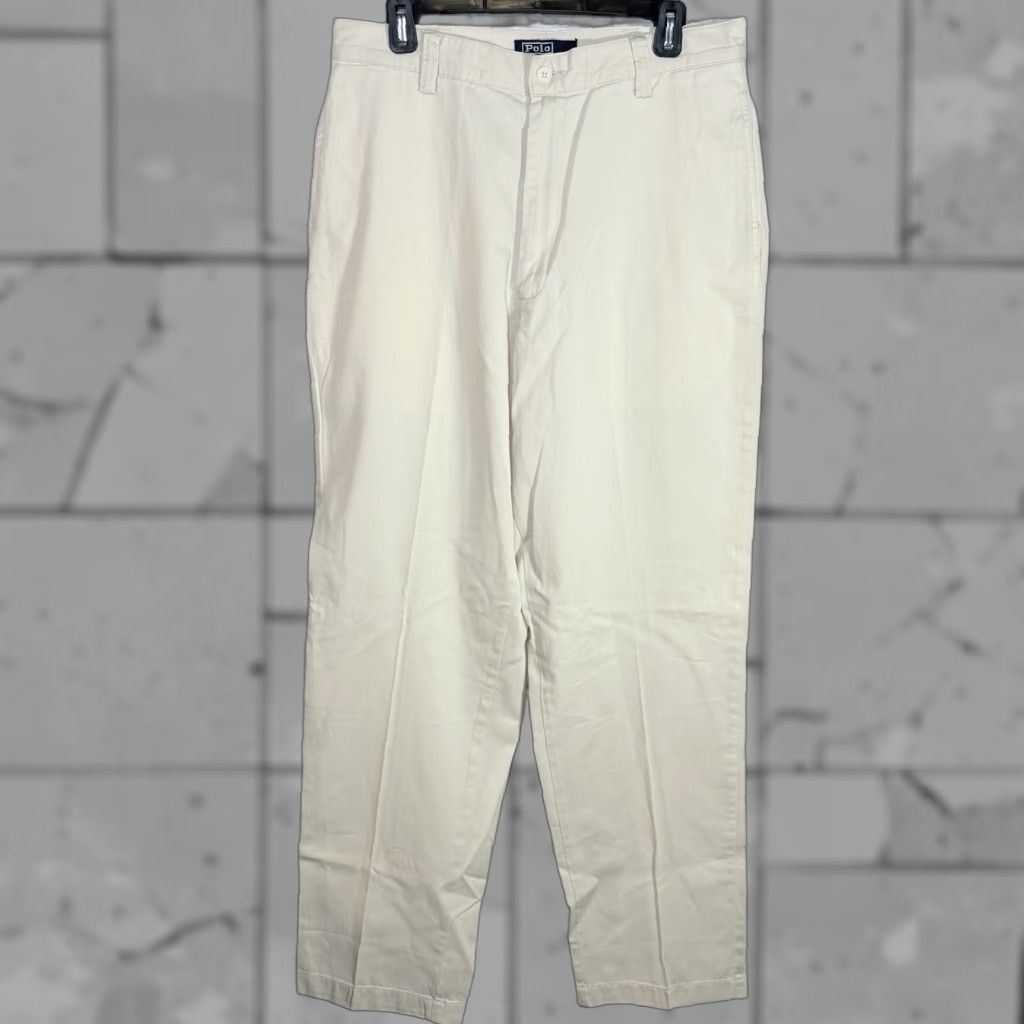 Polo Ralph Lauren Polo Ralph Lauren Pants Men 34x34 Chino Cotton Beige Casual Adult Regular Size Grade: 34x34 Size US S / EU 44-46 / 1 - 1 Thumbnail