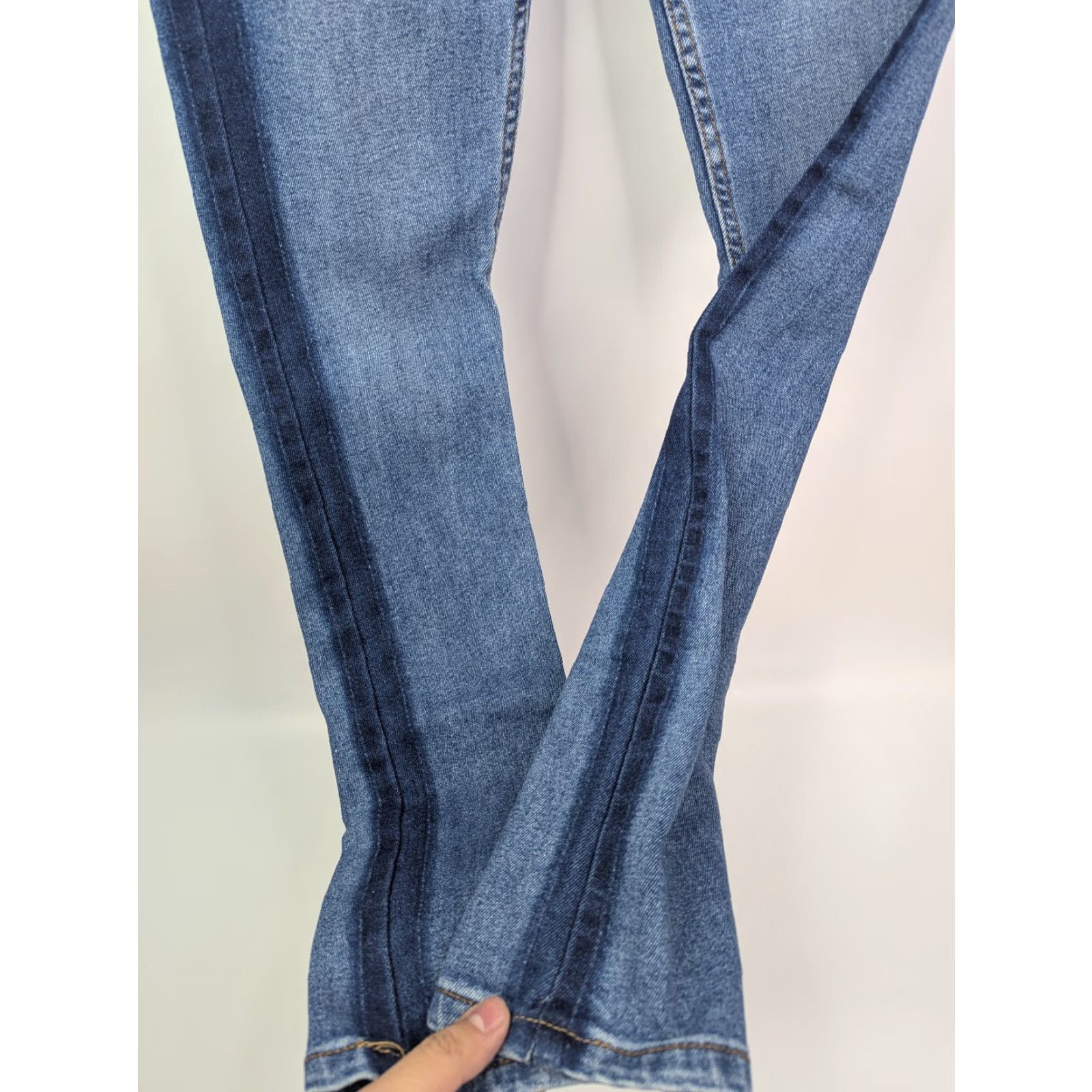 Bdg BDG Skinny Jeans Dark Side Panels Size 29 Cotton Denim Women Slim Stretch Flat Pockets Blue Modern Classic Designer Size 29" - 3 Thumbnail