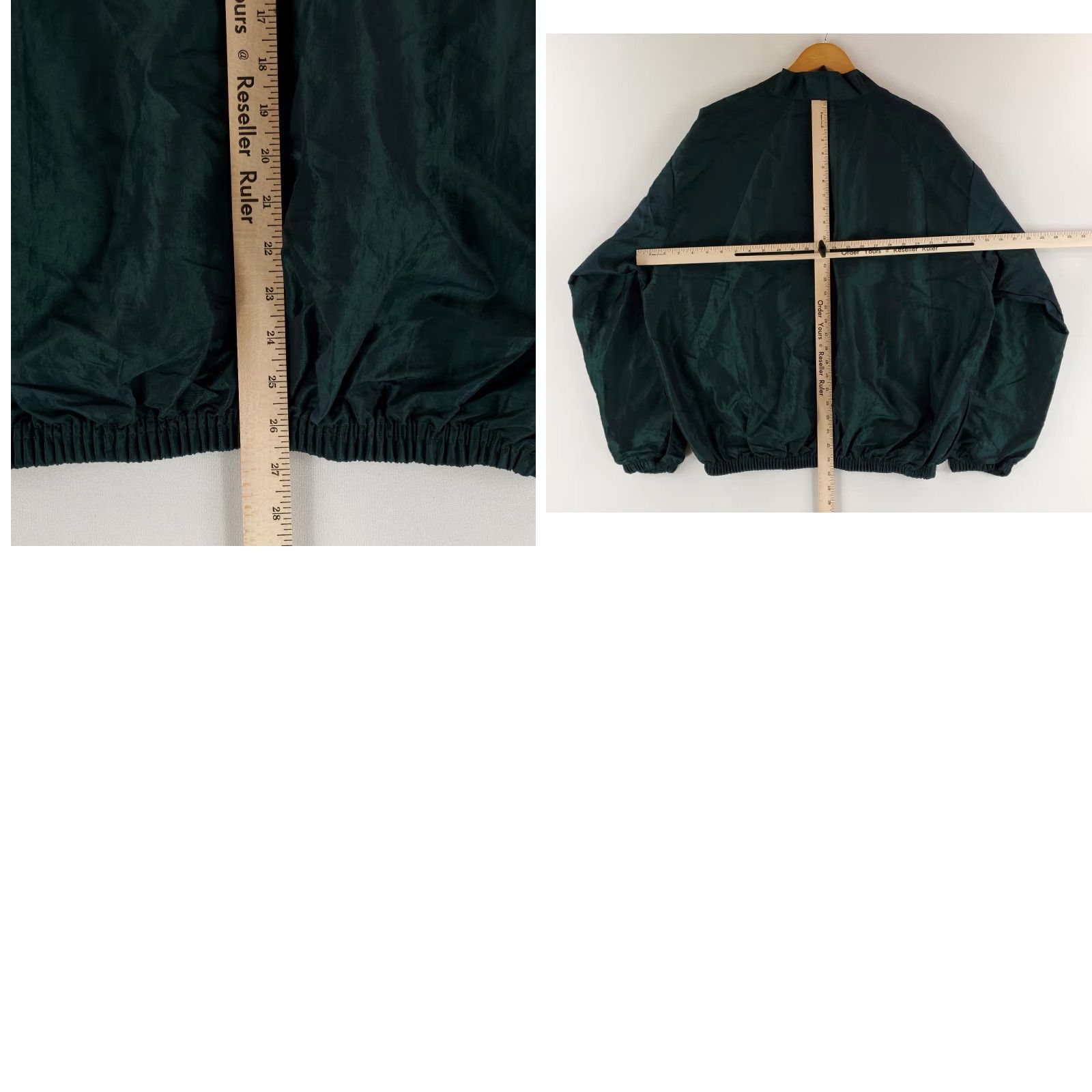 Vintage VINTAGE Surfstyle 1/4 Zip Pullover Jacket VTG 80s 90s Iridescent Spellout Mens One Size Green Jacket Mens Size US M / EU 48-50 / 2 - 8 Thumbnail