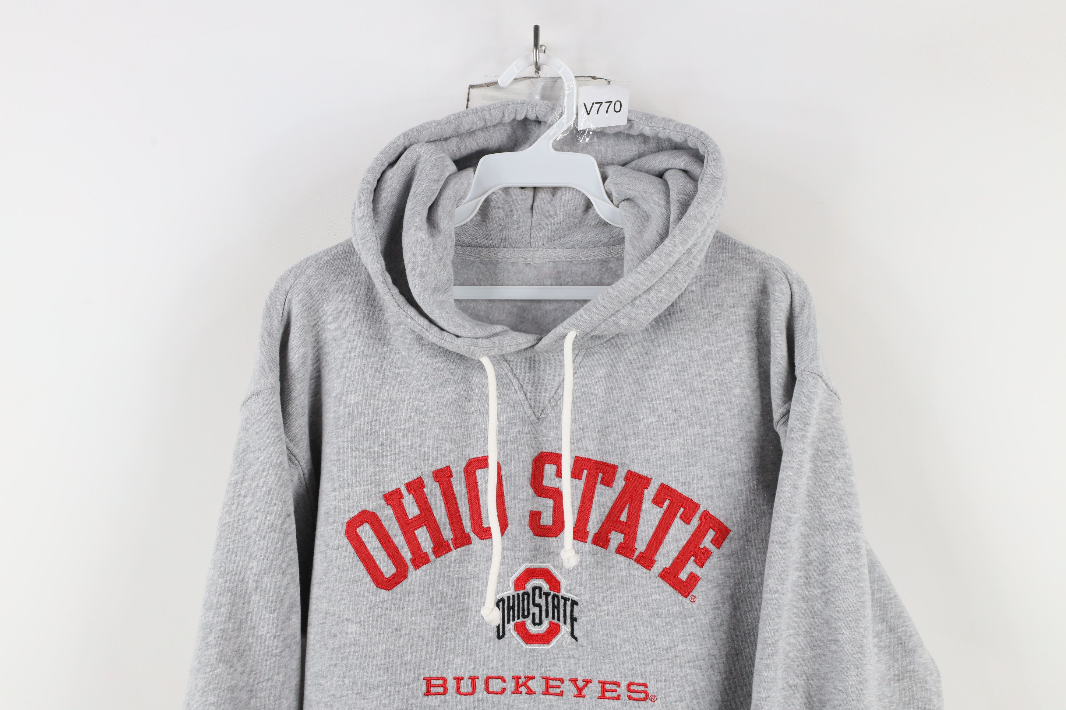 Vintage Vintage Ohio State University Hoodie Sweatshirt Heather Gray Size US S / EU 44-46 / 1 - 2 Thumbnail
