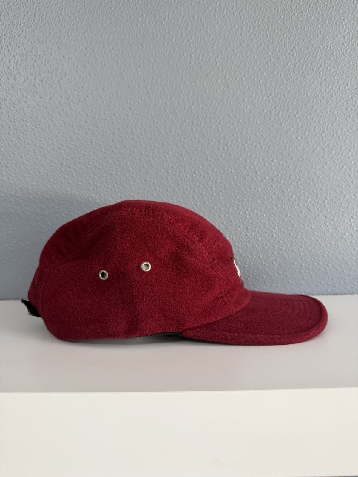 Supreme Velour 5 Panel Camp Cap Hat Maroon Size ONE SIZE - 3 Thumbnail