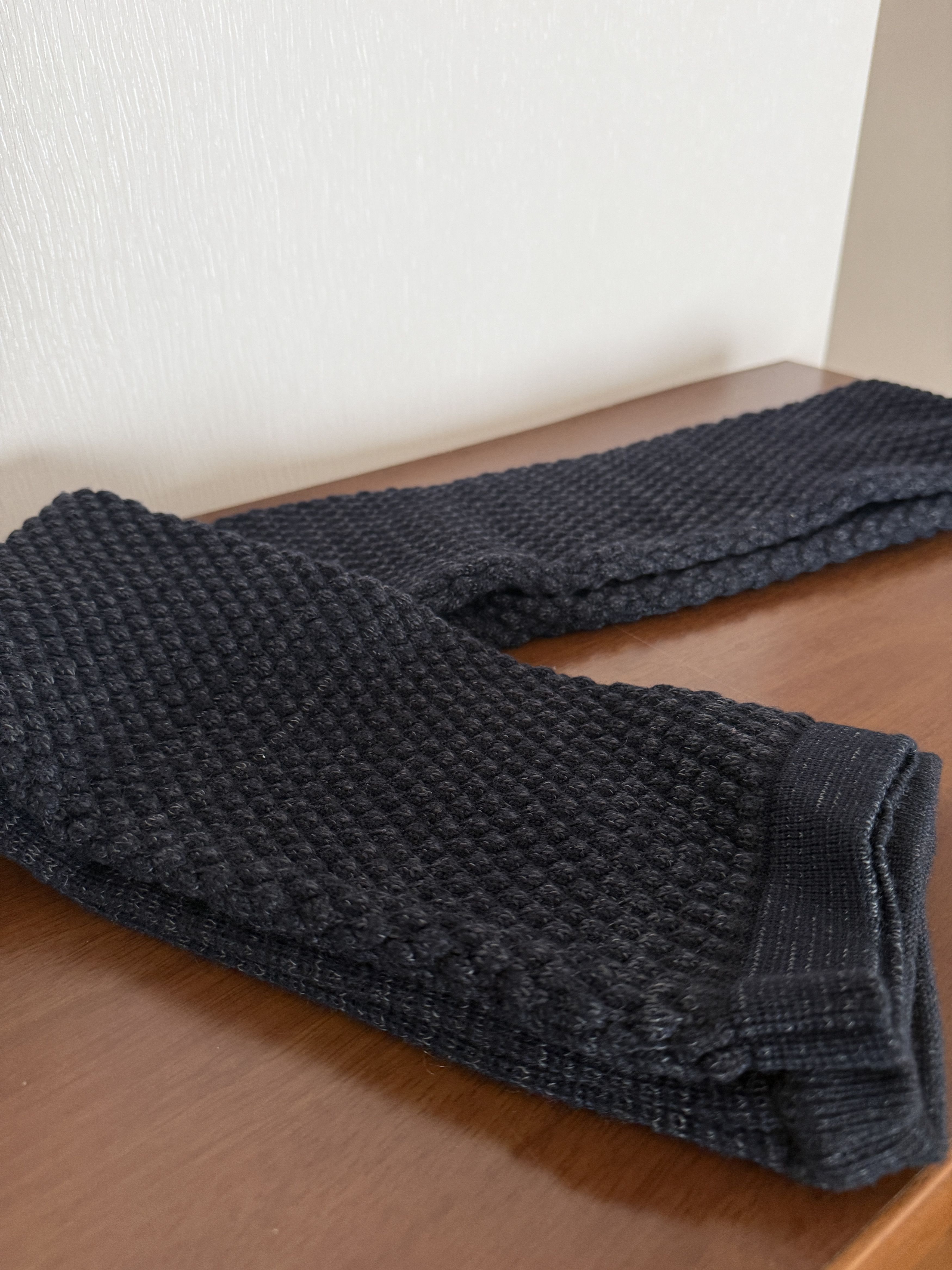 S.N.S. Herning SNS Herning Torso Scarf Black Wool Bubble Knit Size ONE SIZE - 3 Thumbnail