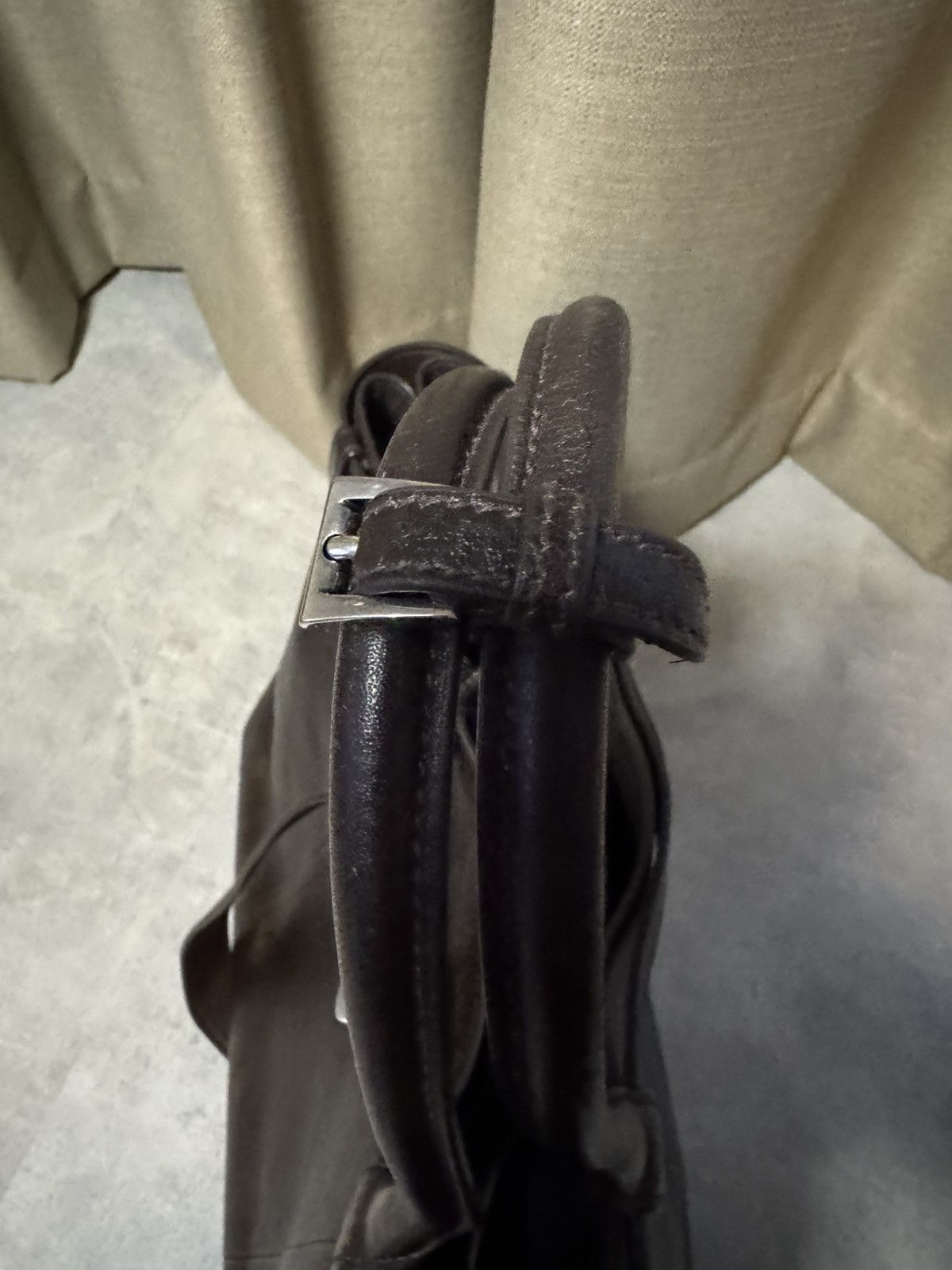 Prada Prada Men’s Buckle Nappa Leather Bag Brown Belt MSRP $8,500 Size ONE SIZE - 7 Thumbnail