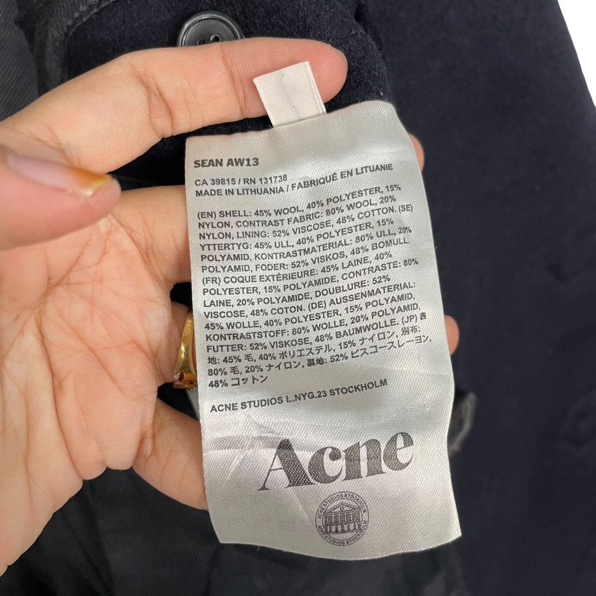 Acne Studios Acne Studios Double Breasted Wool Jacket Size US M / EU 48-50 / 2 - 14 Thumbnail