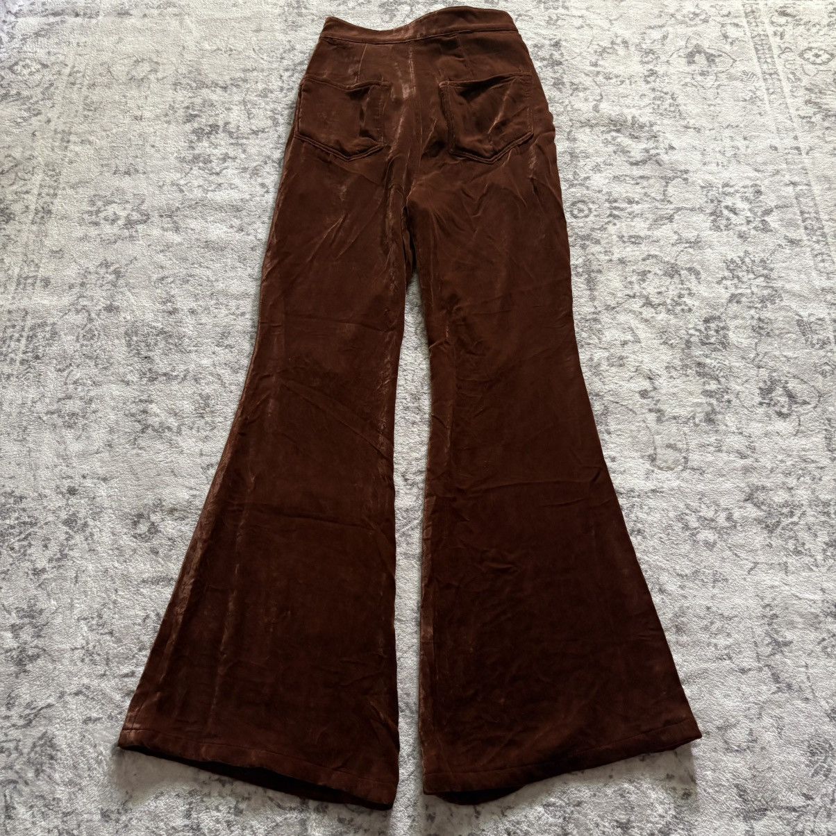 Rick Owens Rick Owens FW22 Velvet Bolan Bootcut Pants Brown | Size 25 Size US 26 / EU 42 - 6 Thumbnail