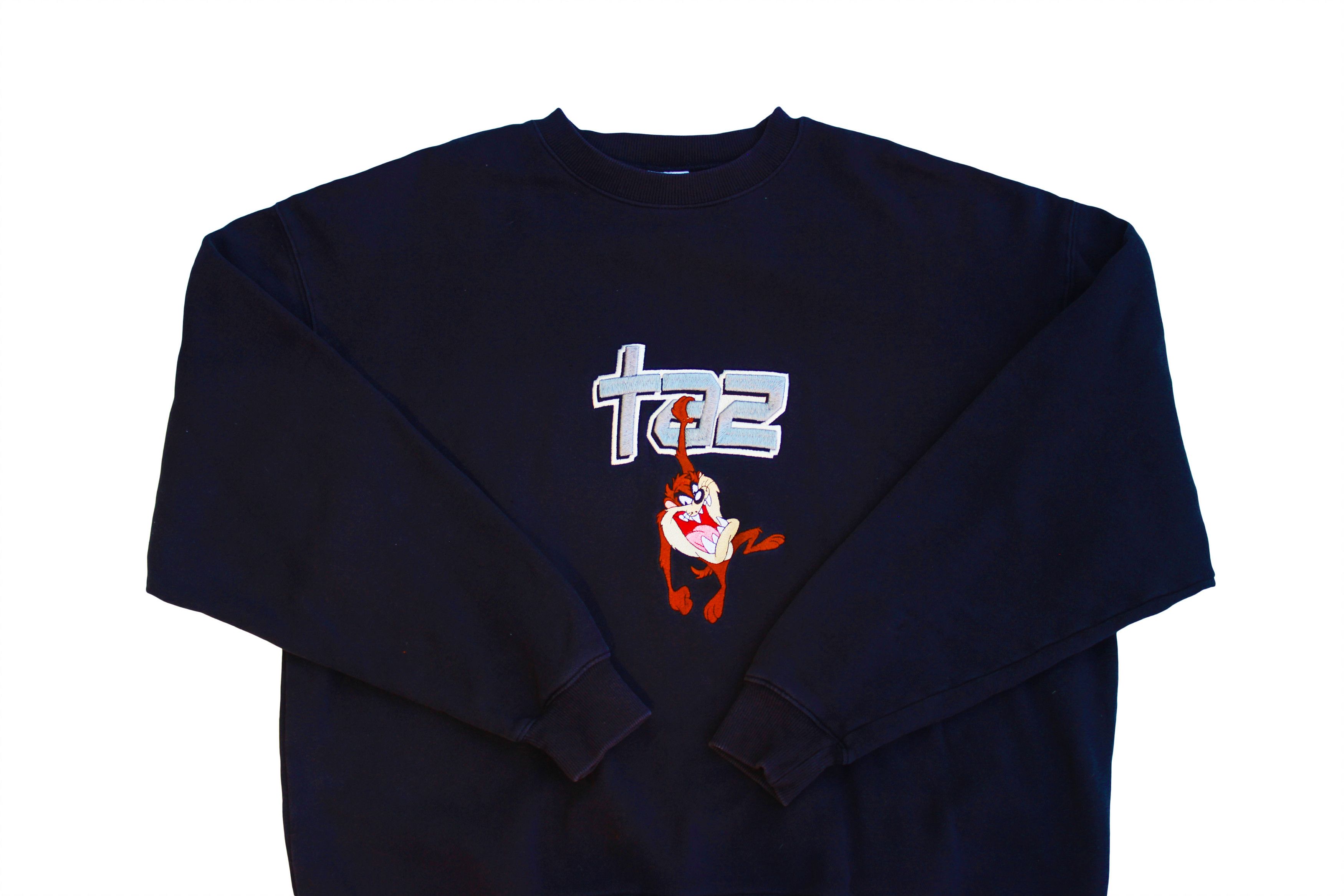 Warner Bros vintage 90's looney tunes cartoon taz nocturnal crewneck Size US M / EU 48-50 / 2 - 1 Thumbnail