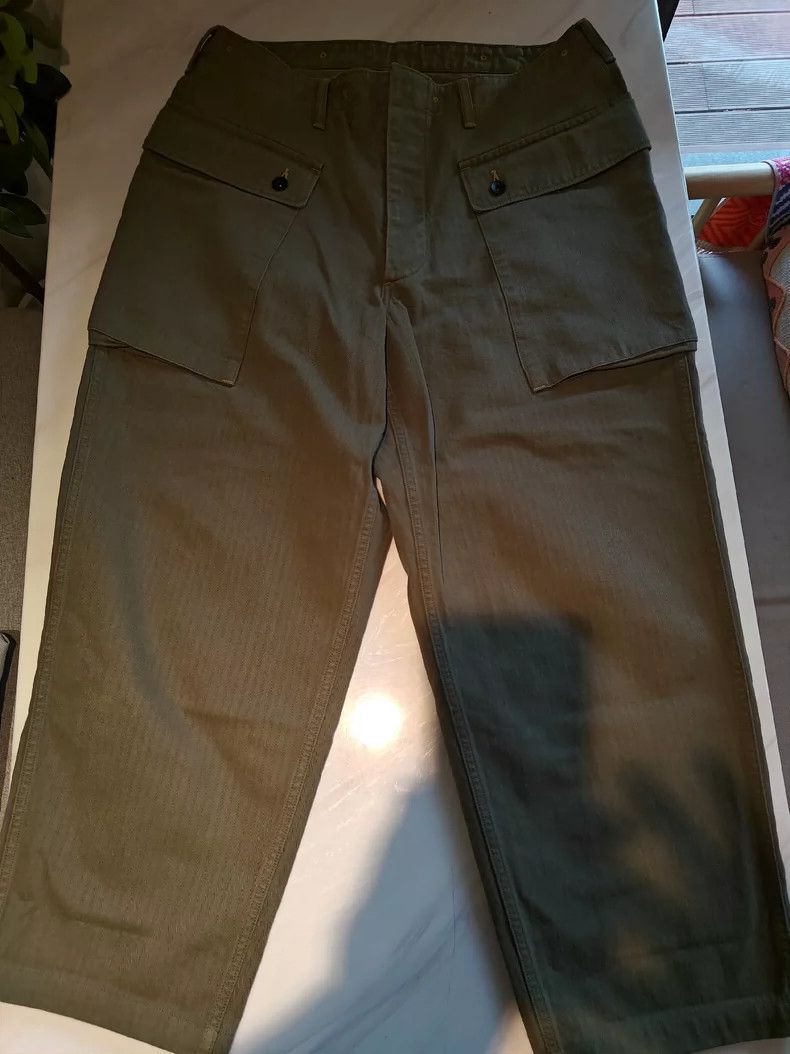 Freewheelers FREEWHEELERS USMC Monkey Pants M-1944 Medium-weight Bone P Size US 36 / EU 52 - 6 Thumbnail