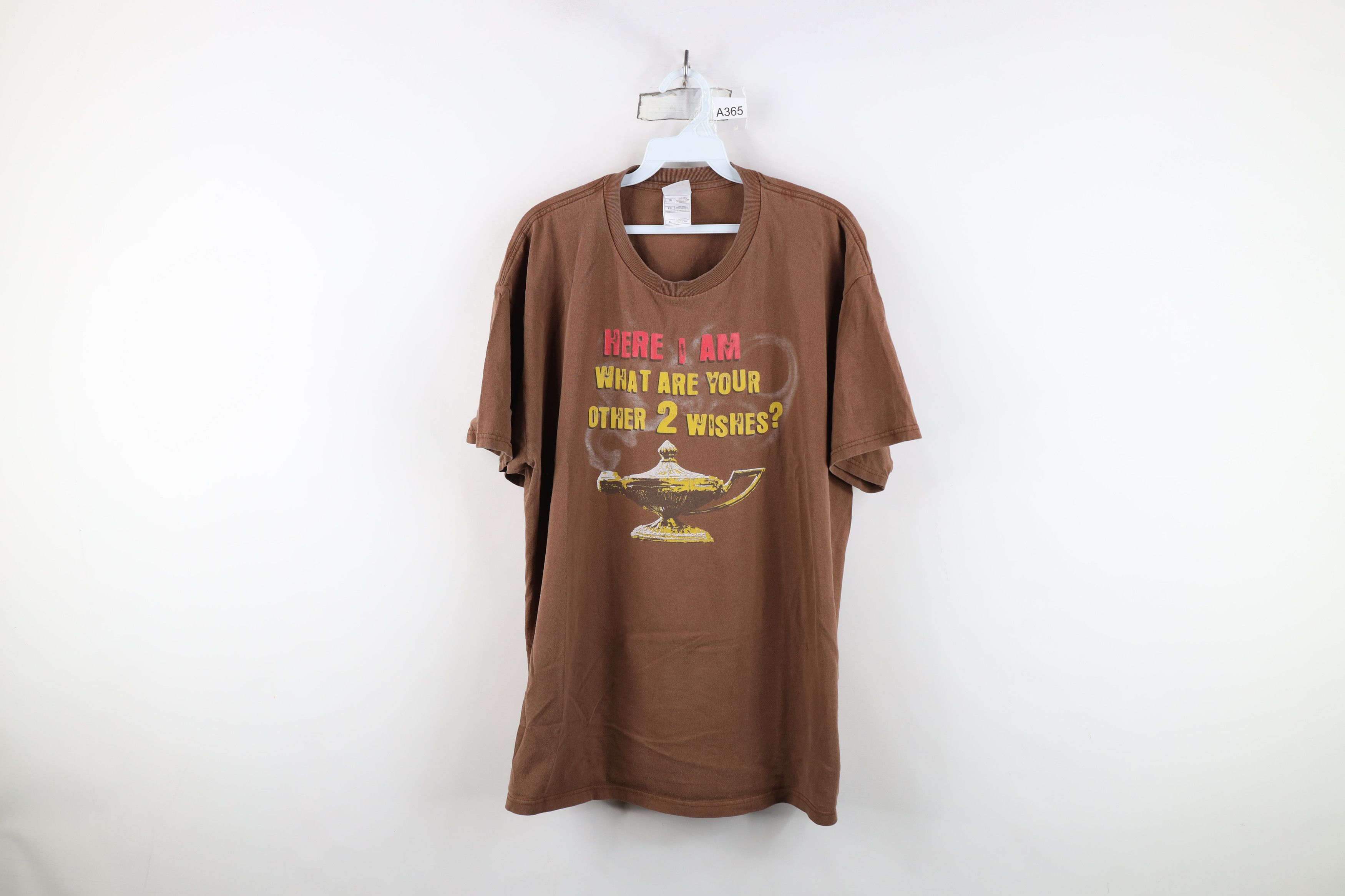 Vintage Vintage Y2K Streetwear Magic Genie Lamp T-Shirt Brown Cotton Size US XL / EU 56 / 4 - 1 Thumbnail