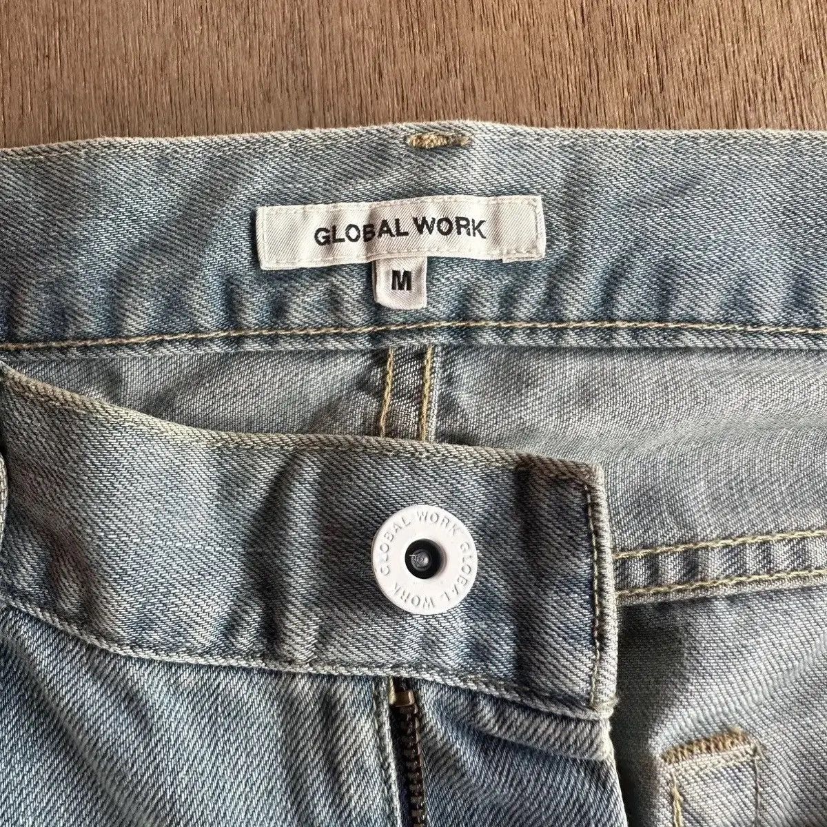Global Work SICKS 🔥VTG GLOBALWORK JAPAN JEANS RIPPED DENIM PANTS SIZE M Size US 32 / EU 48 - 9 Thumbnail