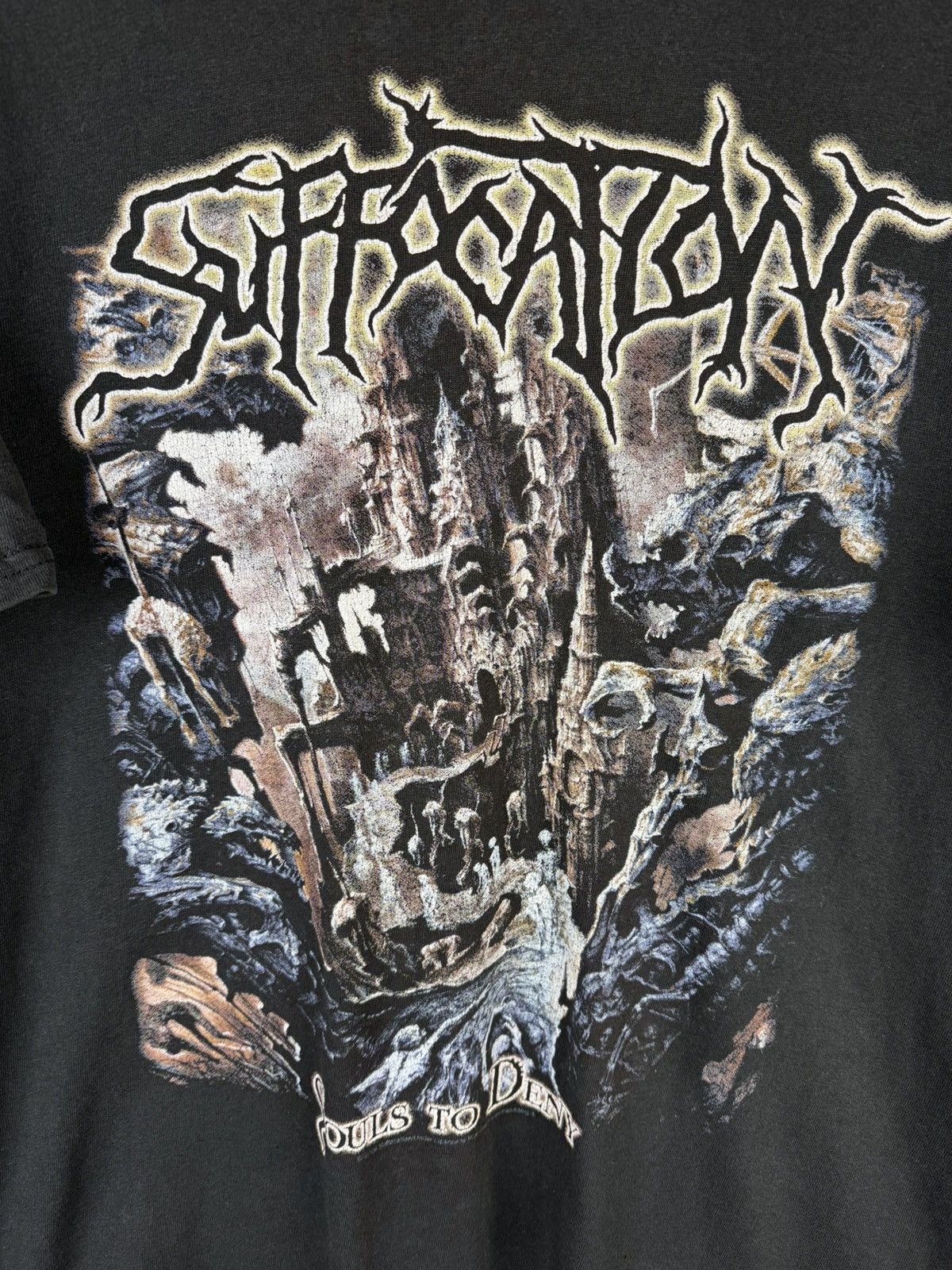 Band Tees 00s Suffocation Souls To Deny 2004 Death Metal Band T-Shirt Size US L / EU 52-54 / 3 - 2 Thumbnail