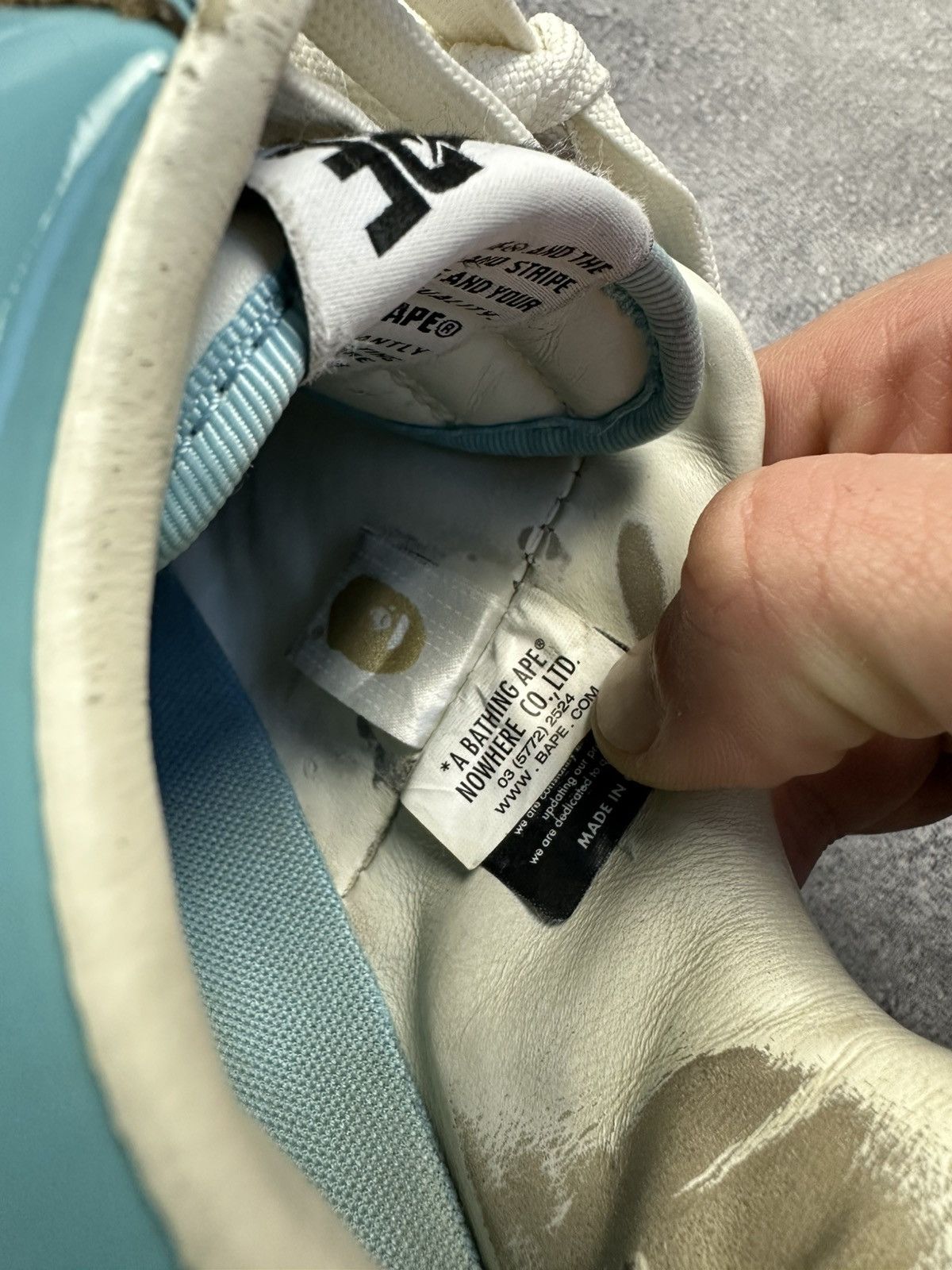 Bape A Bathing Ape Bape Sta Blue White Sneakers size 8.5 Size US 8.5 / EU 41-42 - 14 Thumbnail