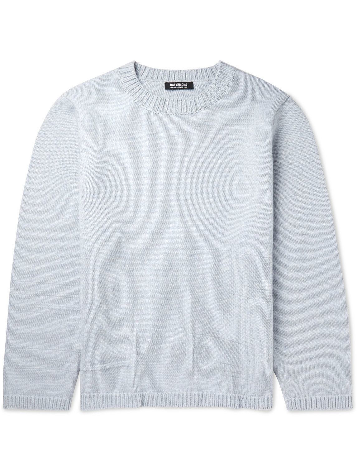 Raf Simons o1y0325 Crewneck Sweater in Sky Blue Size US S / EU 44-46 / 1 - 1 Thumbnail