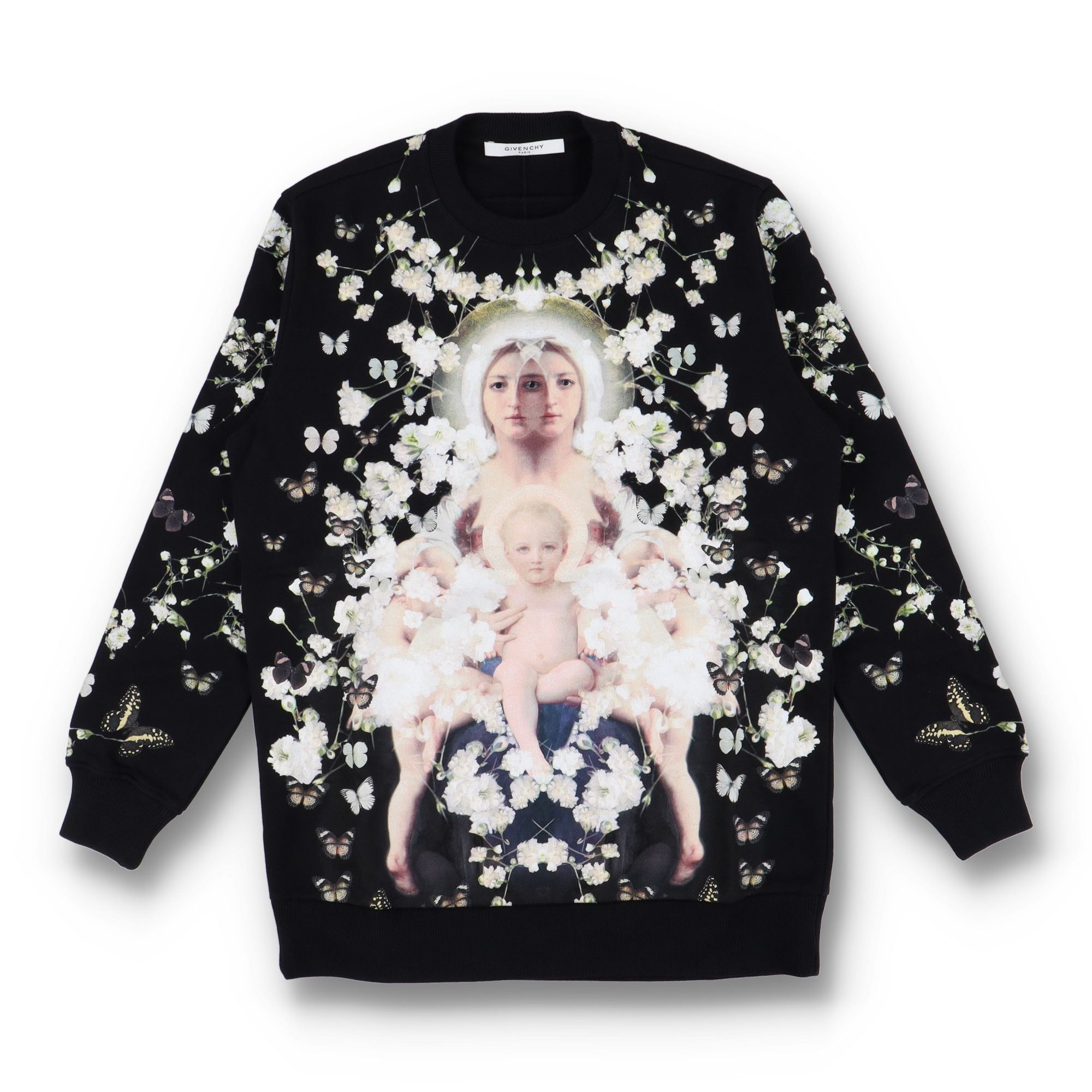 Givenchy Black Baby's Breath Madonna and Child Sweatshirt Size US XS / EU 42 / 0 - 1 Thumbnail