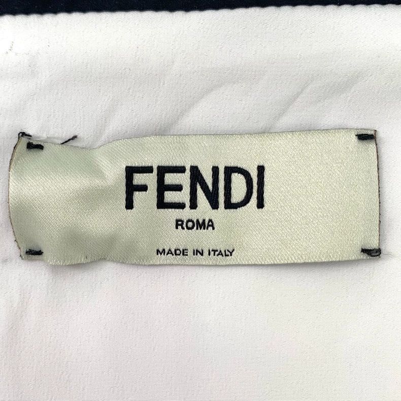 Fendi Fendi White Graffiti Hooded Zip Jacket Size US M / EU 48-50 / 2 - 6 Thumbnail