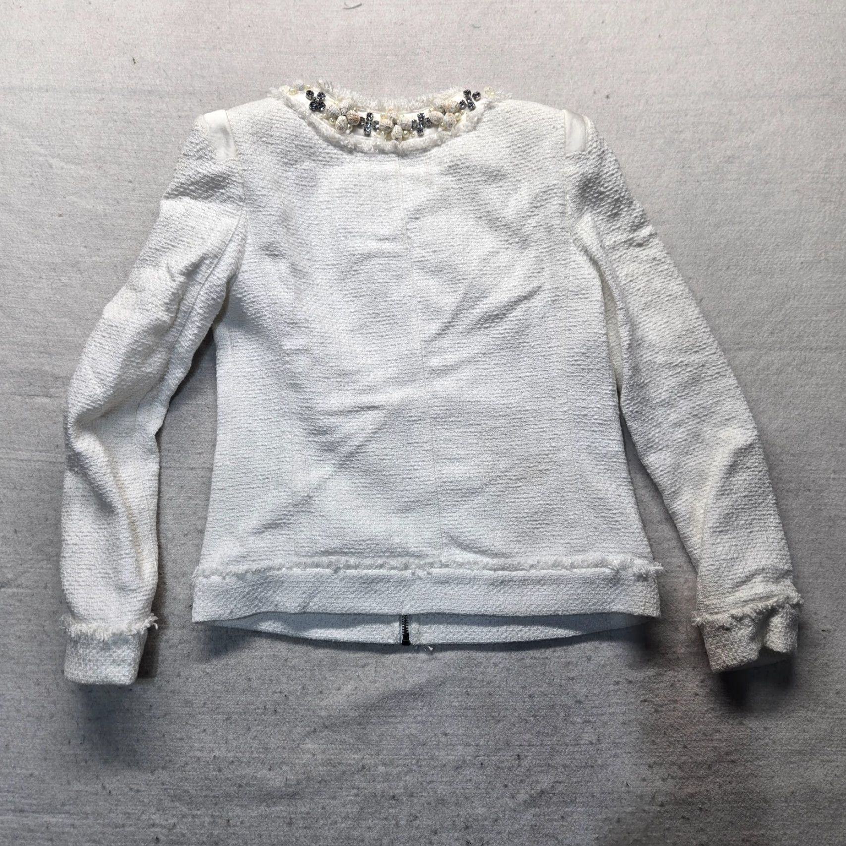 Vintage VINTAGE MAGASCHONI White Full Zip Up Jacket Coat Women XS Jacket 3-in-1 Full Zip Womens XS White Size XS / US 0-2 / IT 36-38 - 8 Thumbnail