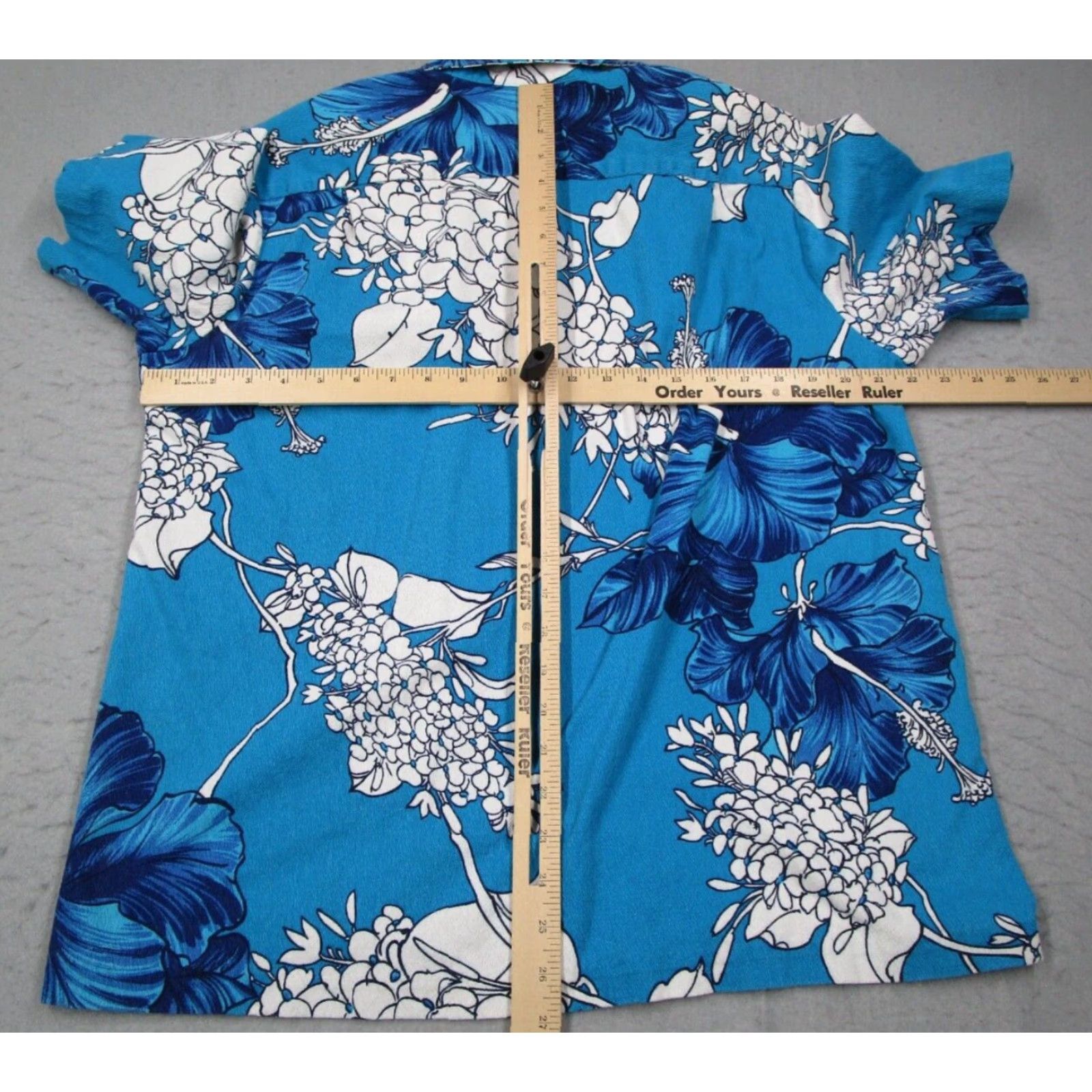 Vintage VINTAGE Kimos Polynesian Shop Hawaiian Shirt Mens Large Blue Floral Short Sleeve Button Up 70s 80s Mens Size US L / EU 52-54 / 3 - 6 Thumbnail