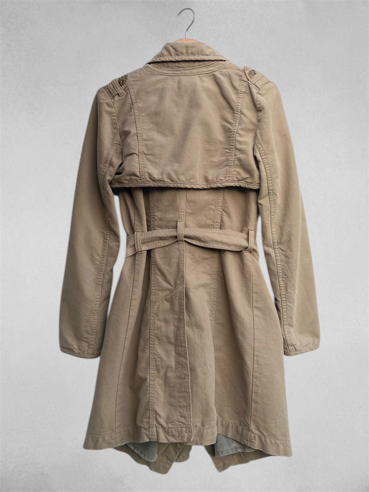 Sisley Sisley Convertible Trench Coat Size S / US 4 / IT 40 - 7 Thumbnail