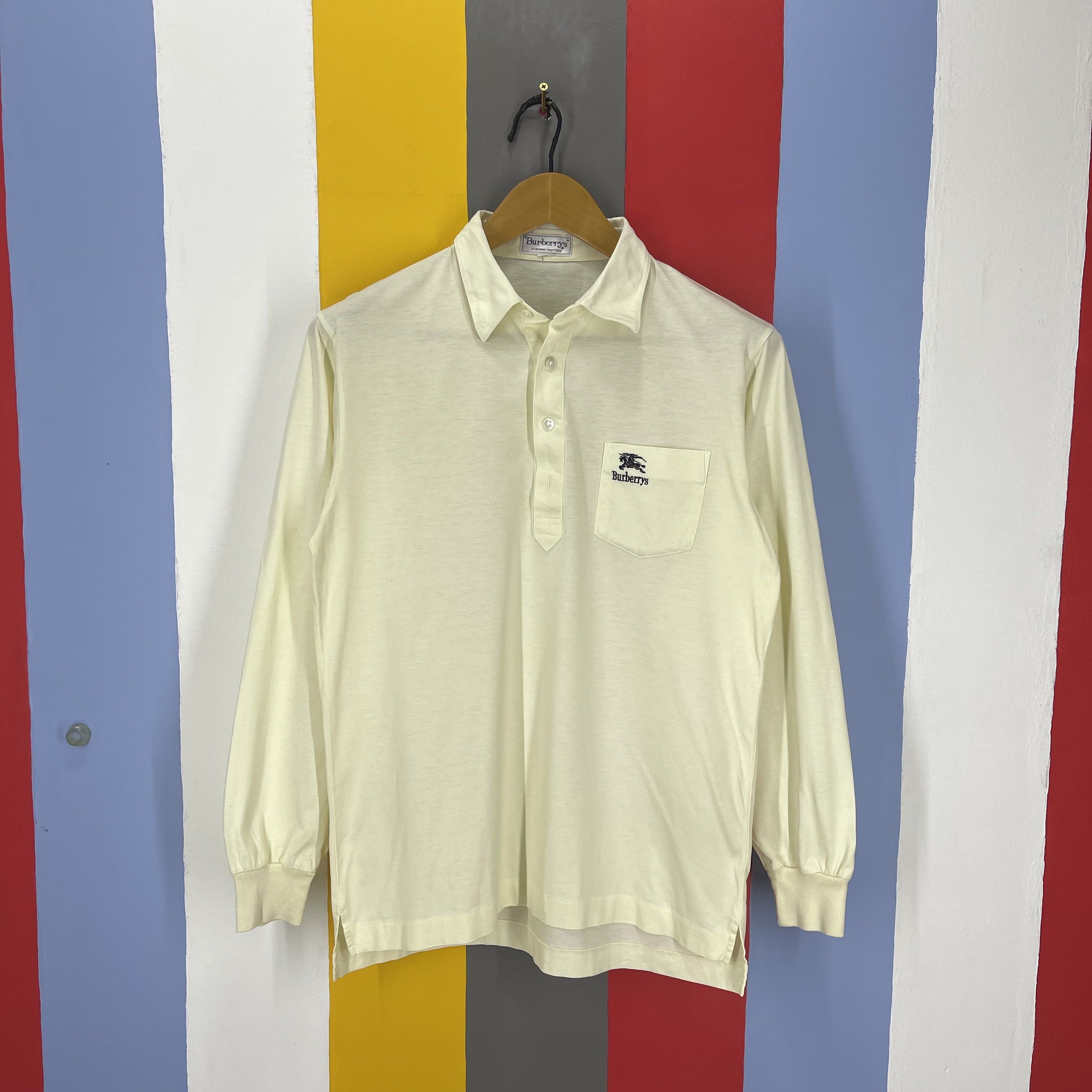 Burberry 90s Vintage BURBERRYS Turpan Cotton T Shirt #1485/AY Size US S / EU 44-46 / 1 - 1 Thumbnail