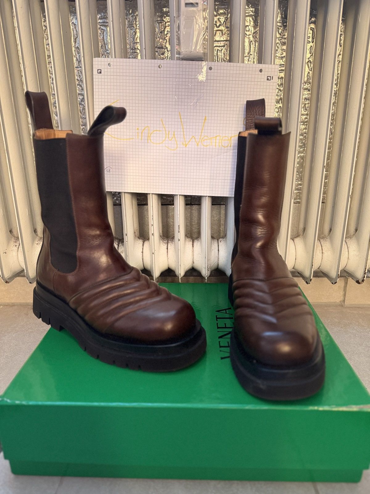 Bottega Veneta Bottega Veneta clear sole boots | Grailed