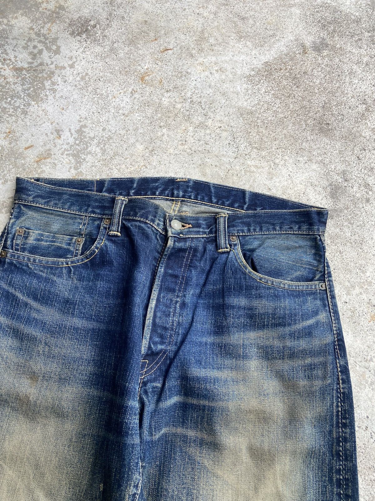Eternal Vintage Eternal 811 Red Line Selvedge Heavy Distressed Big E Size US 36 / EU 52 - 7 Thumbnail