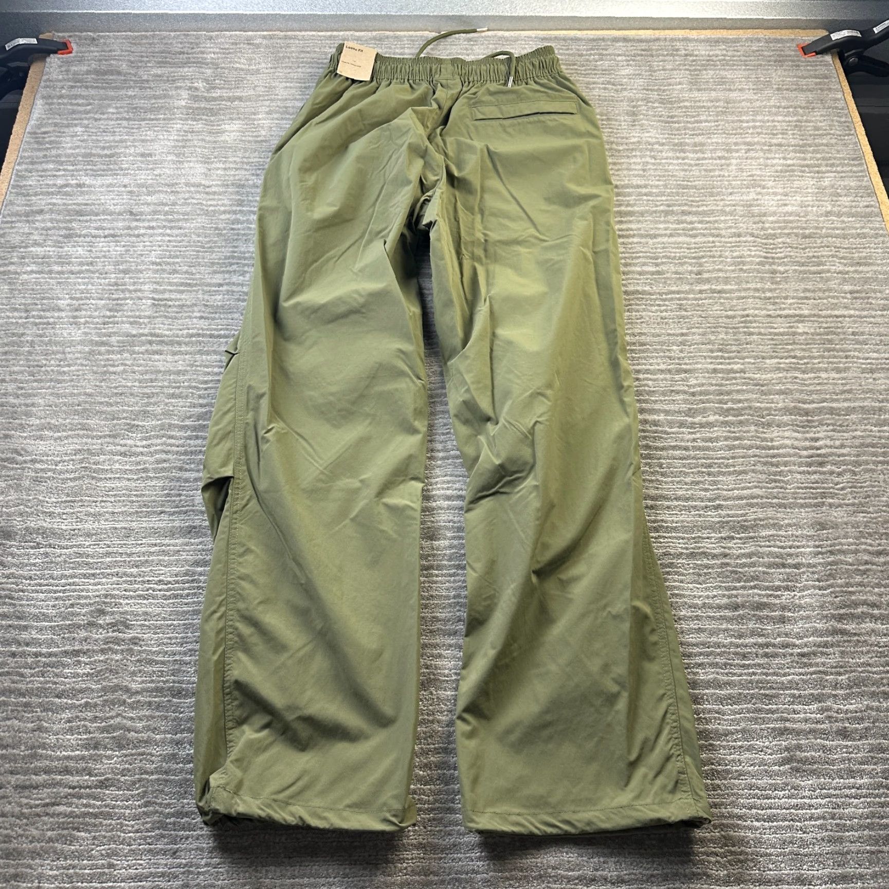 Jordan Brand Jordan Pants Mens Extra Small Beige Green Essentials Woven Jumpman Size US 27 - 2 Thumbnail