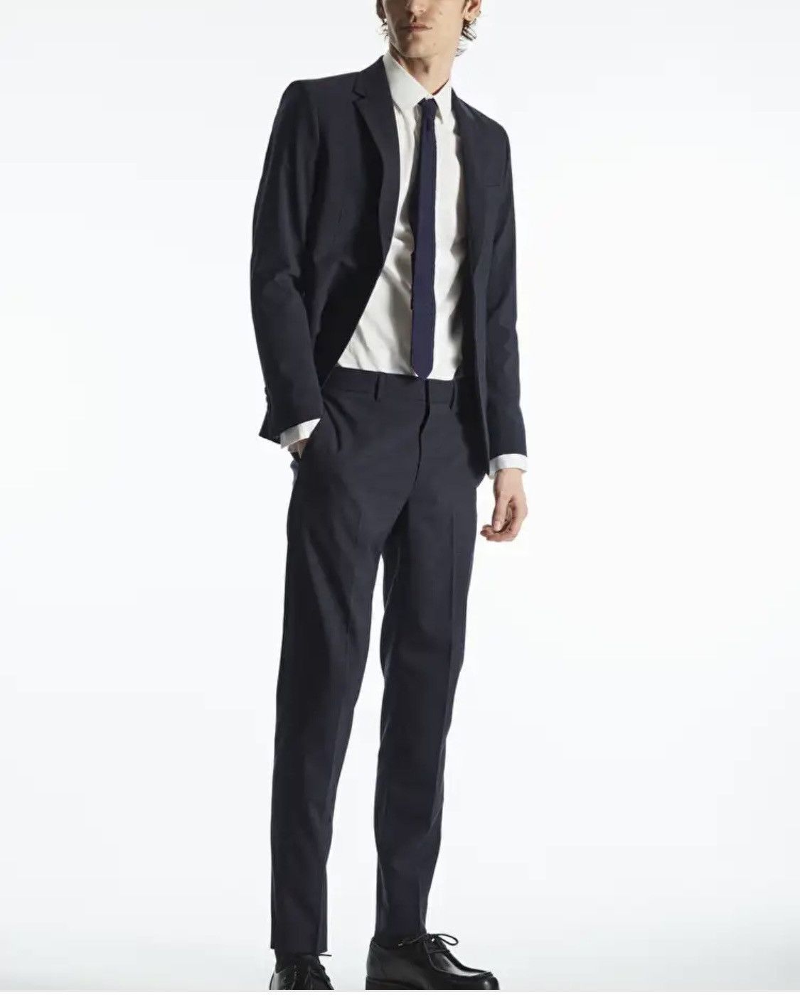 Cos COS Melange Wool Blazer Slim Fit Size 38R Size 38R - 6 Thumbnail