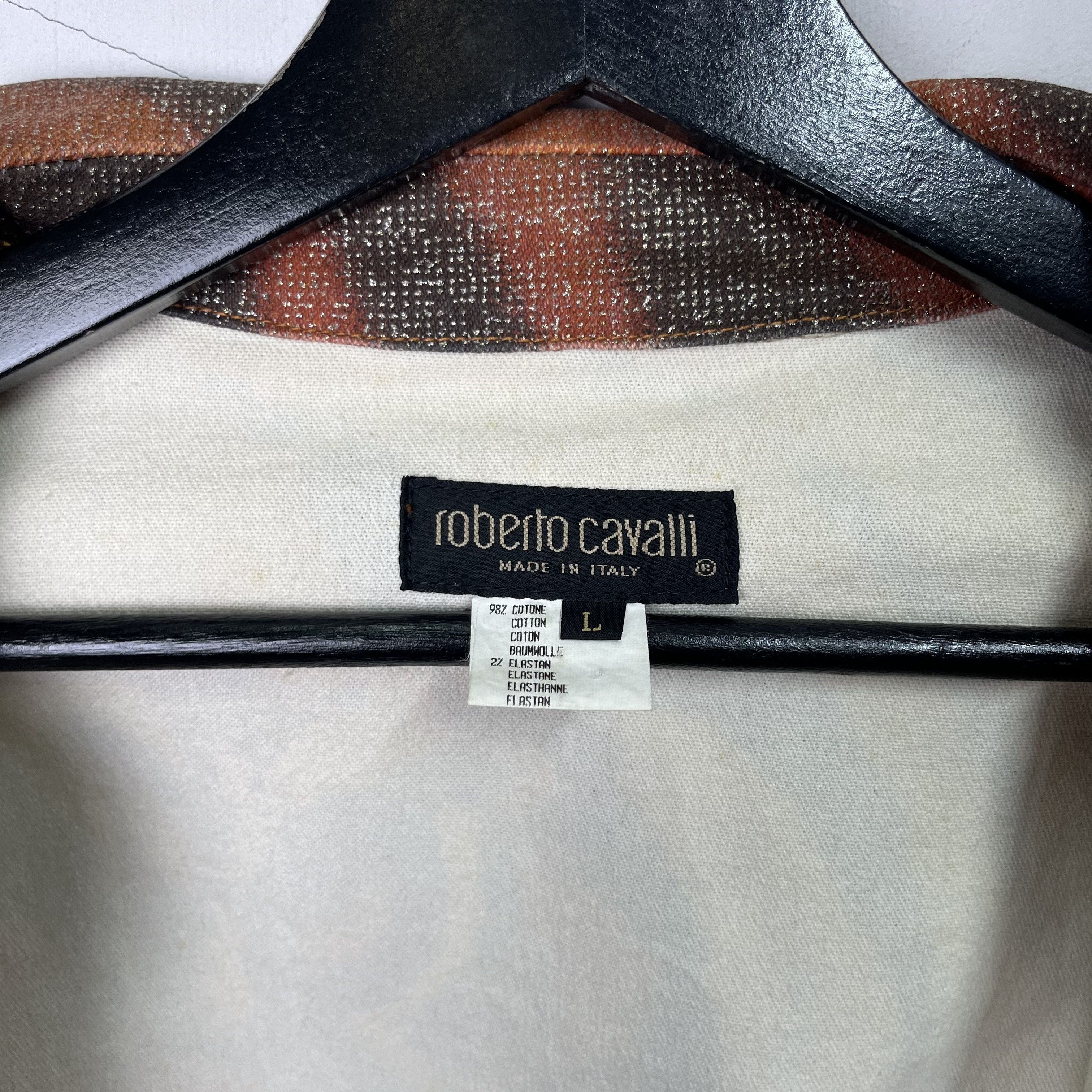 Roberto Cavalli Roberto Cavalli FW00 Glitter Tiger Zip Jacket Size L / US 10 / IT 46 - 6 Thumbnail