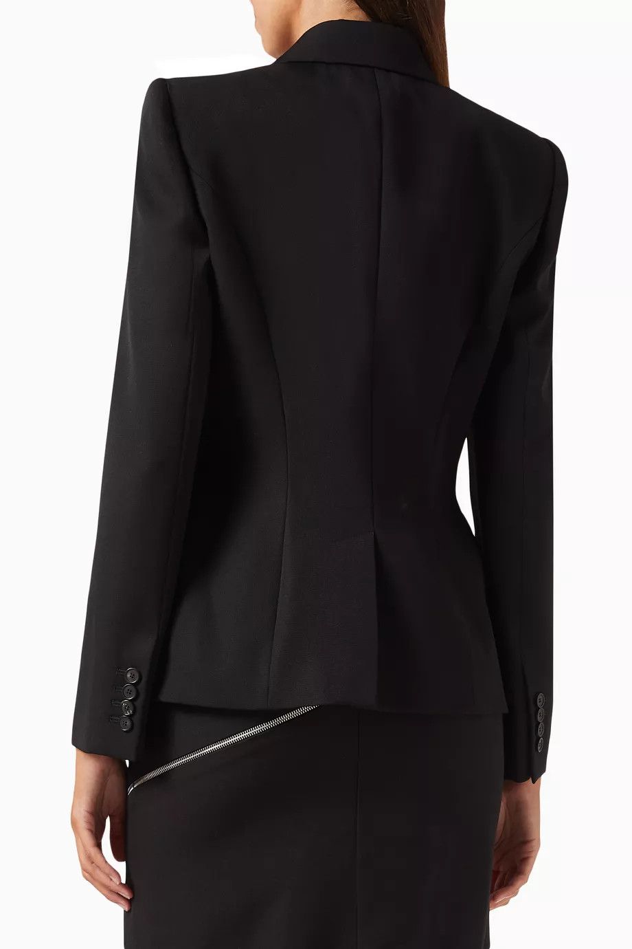 Alexander McQueen o1y0325 Blazer in Black Size S / US 4 / IT 40 - 3 Thumbnail