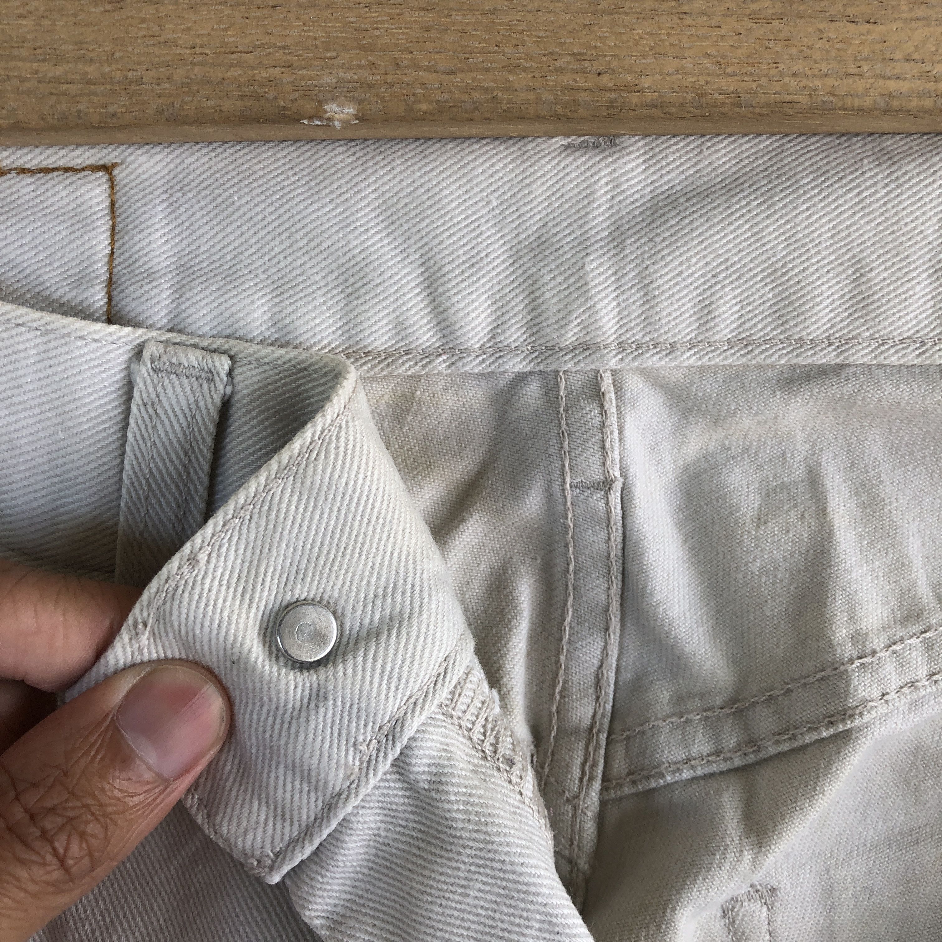 Levi's Vintage Levis 512 Baggy Beige Jeans Levi's Mud Wash Denim Size US 30 / EU 46 - 7 Thumbnail