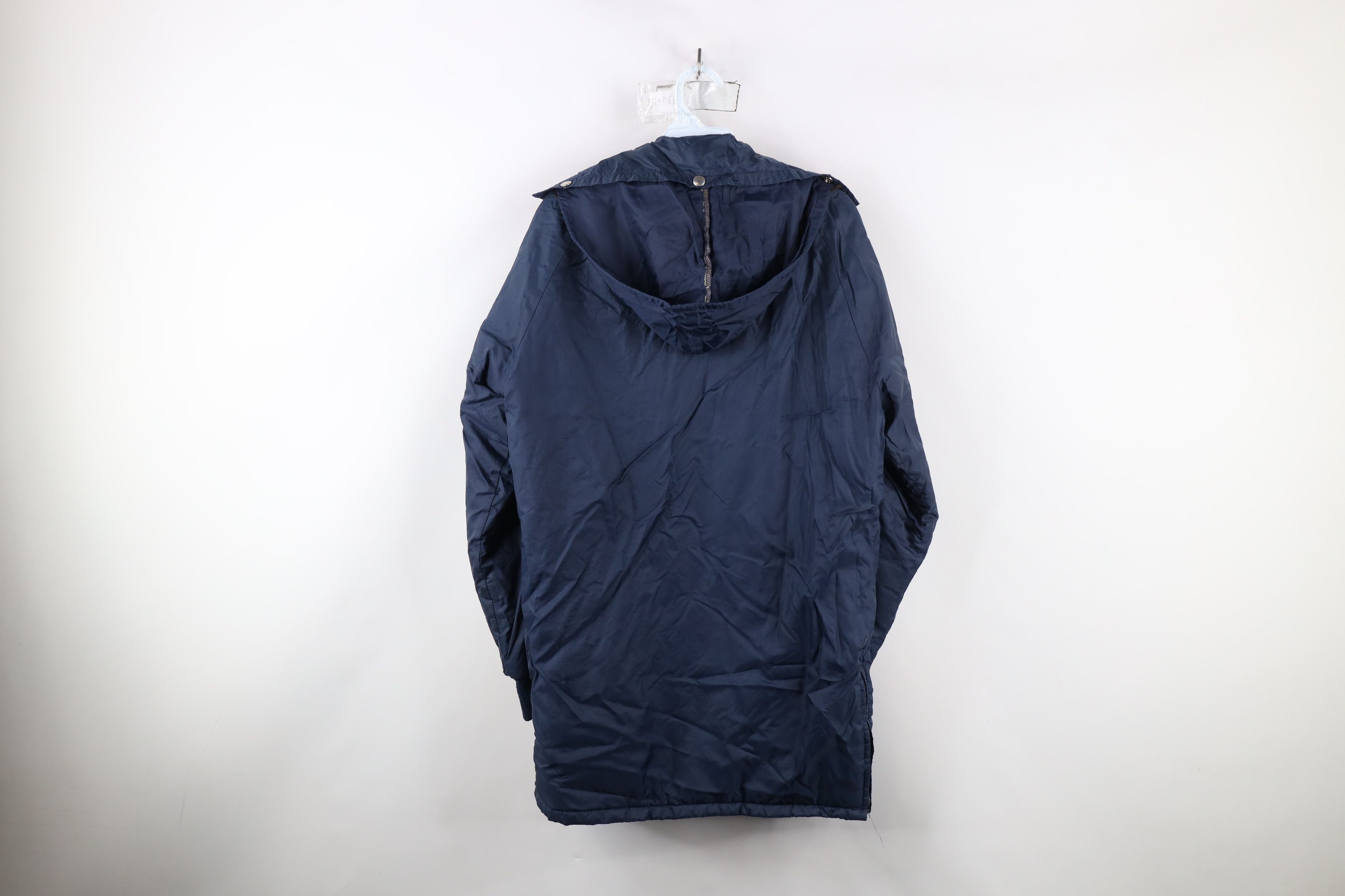 Vintage Vintage 60s Streetwear Hooded Parka Jacket Blue AS IS Size US L / EU 52-54 / 3 - 15 Thumbnail