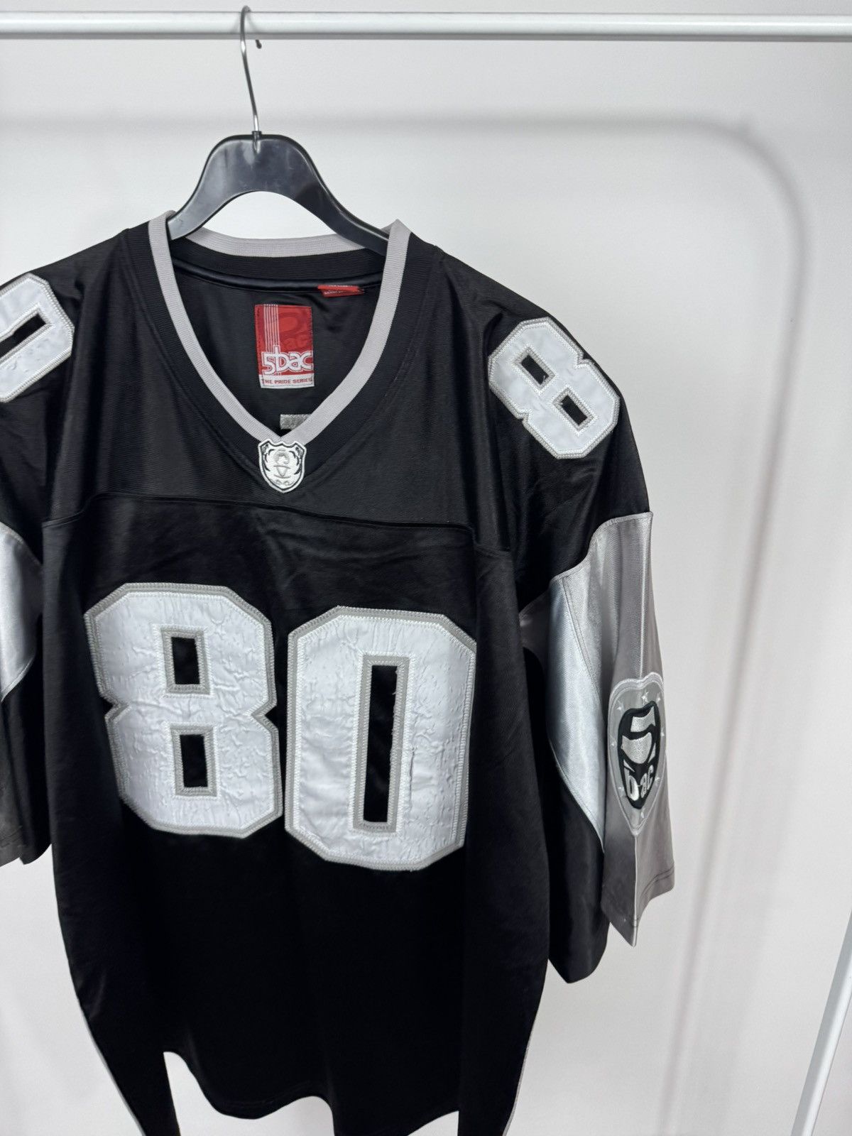 NFL Vintage Oakland Raiders Jersey 80 Black Silver NFL Style 2XL Size US XXL / EU 58 / 5 - 3 Thumbnail