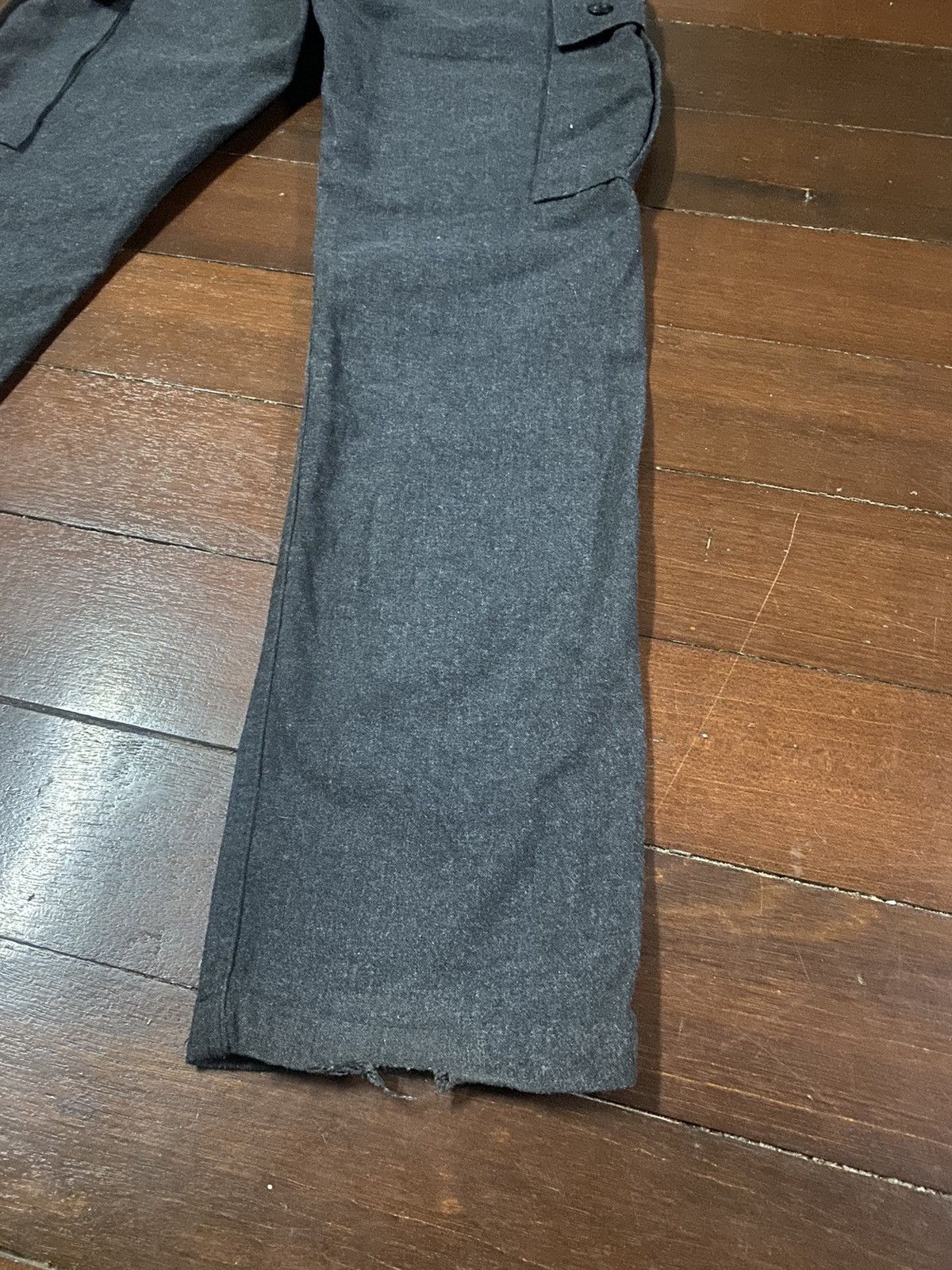 Japanese Brand FIRE 🔥 BACK NUMBER CARGO PANTS WOOL Size US 34 / EU 50 - 17 Thumbnail