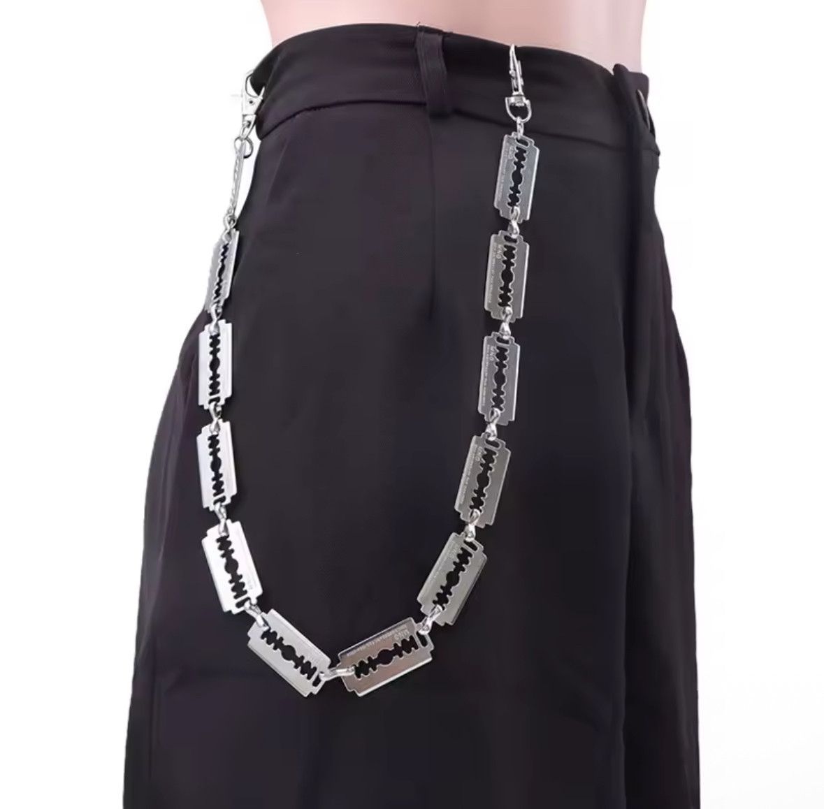 Other Punk Blade Metal Pants Chain Wallet Belt Chain Cross Pendant Size ONE SIZE - 1 Thumbnail