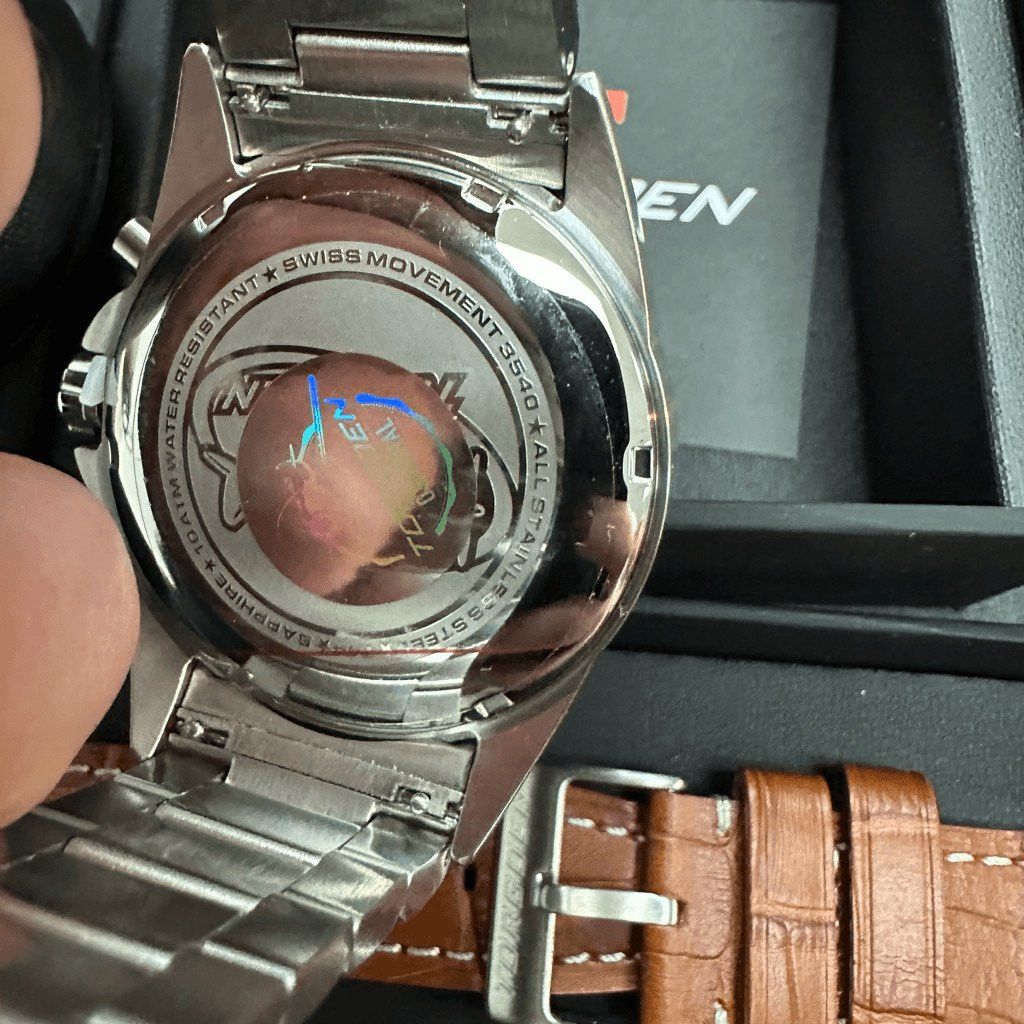 Other New Torgoen TN-1244 T44 Steel Leather Strap Watch Set Size ONE SIZE - 5 Thumbnail