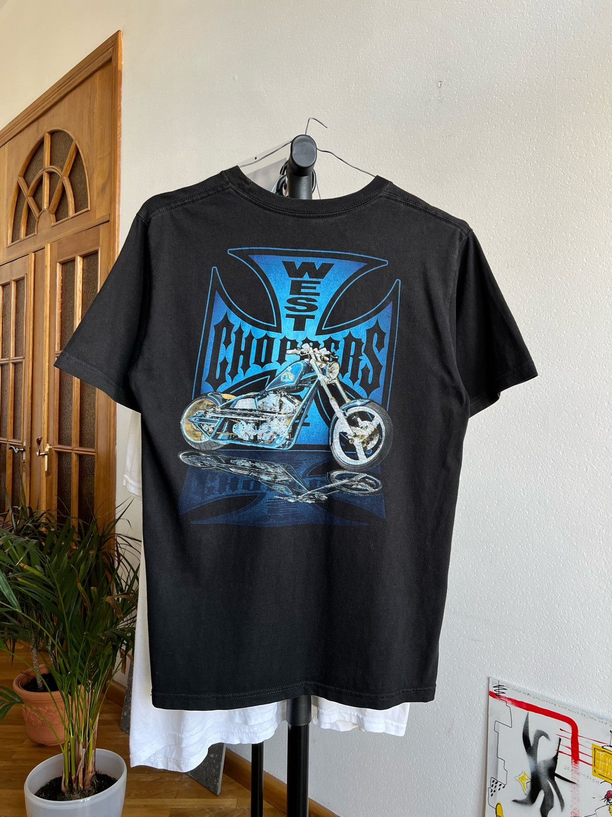 Vintage choppers black baby tee 🖤