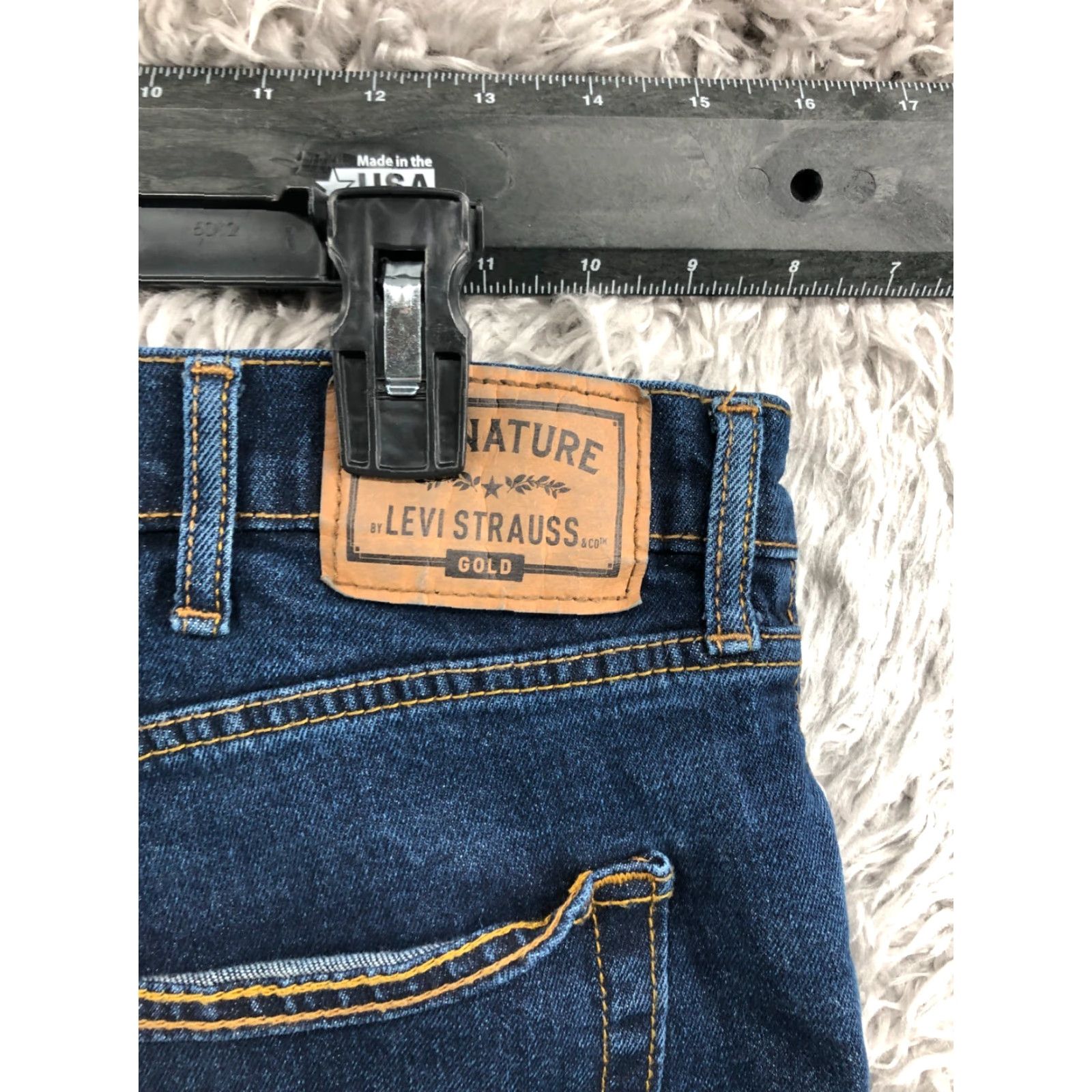 Levi's Levi's Jeans Relaxed Straight 38x30 Mens Dark Blue Wash Str Size US 38 / EU 54 - 6 Thumbnail