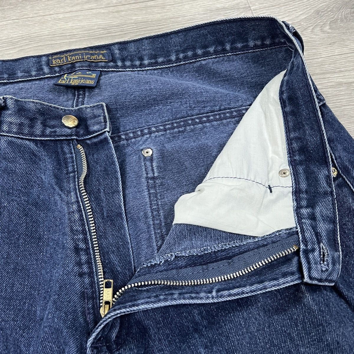 Karl Kani Vintage 90s Karl Kani Baggy Jeans Embroidered Logo Denim Size US 36 / EU 52 - 14 Thumbnail