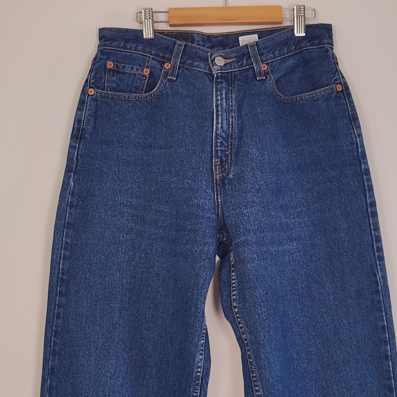 Levi's Levis 560 Straight Leg Jeans Medium Dark Wash Denim 10 long Size 32" / US 10 / IT 46 - 3 Thumbnail